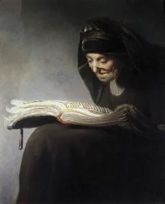 Rembrandt van Rijn, Rembrandt’s Mother Reading, 1629