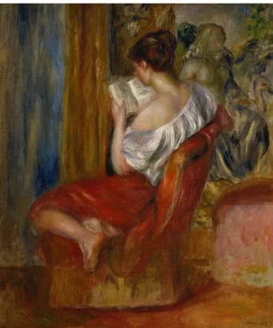 Pierre-Auguste Renoir, Woman Reading, 1900