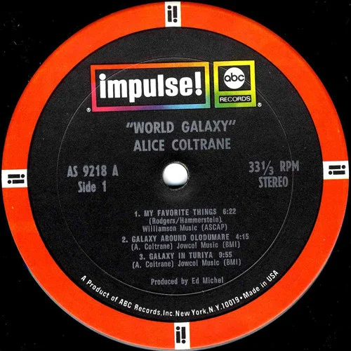 希少 Alice Coltrane World Galaxy インパルス盤 Alice Coltrane With