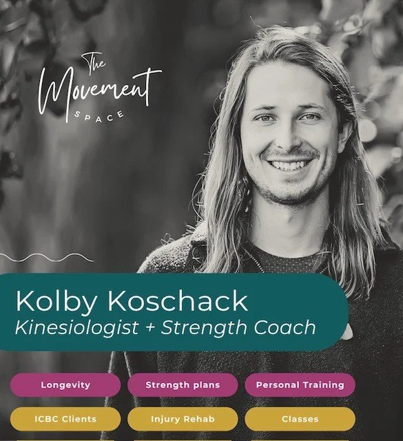 We are very excited to welcome Kolby to The Movement Space and Origin Integrated Health. 
.
Kolby is a Certified Kinesiologist (BCAK) with additional credentials as a Certified Strength and Conditioning Specialist (CSCS &ndash; NSCA) and Registered Y