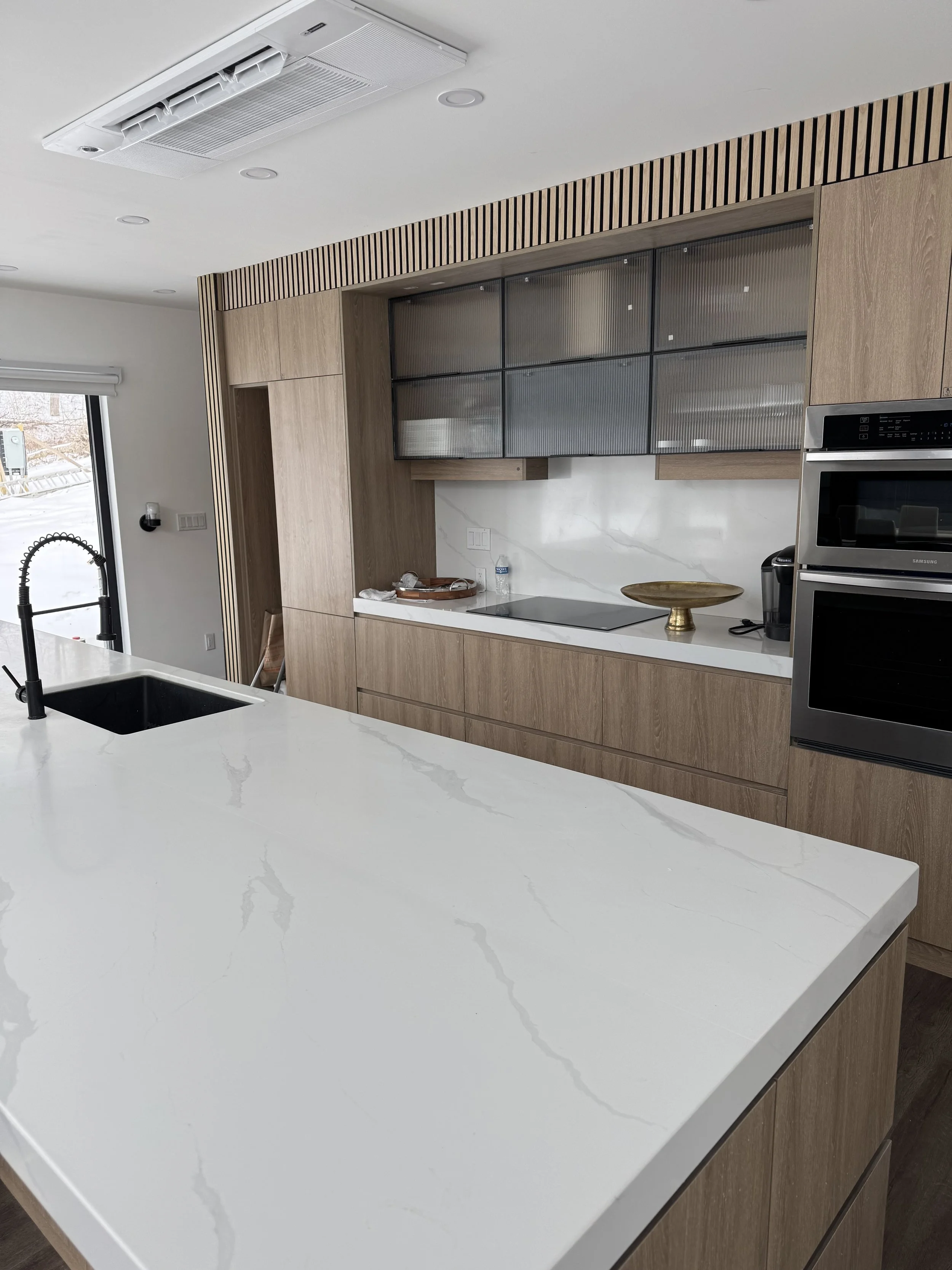 Interior view of panelized house.