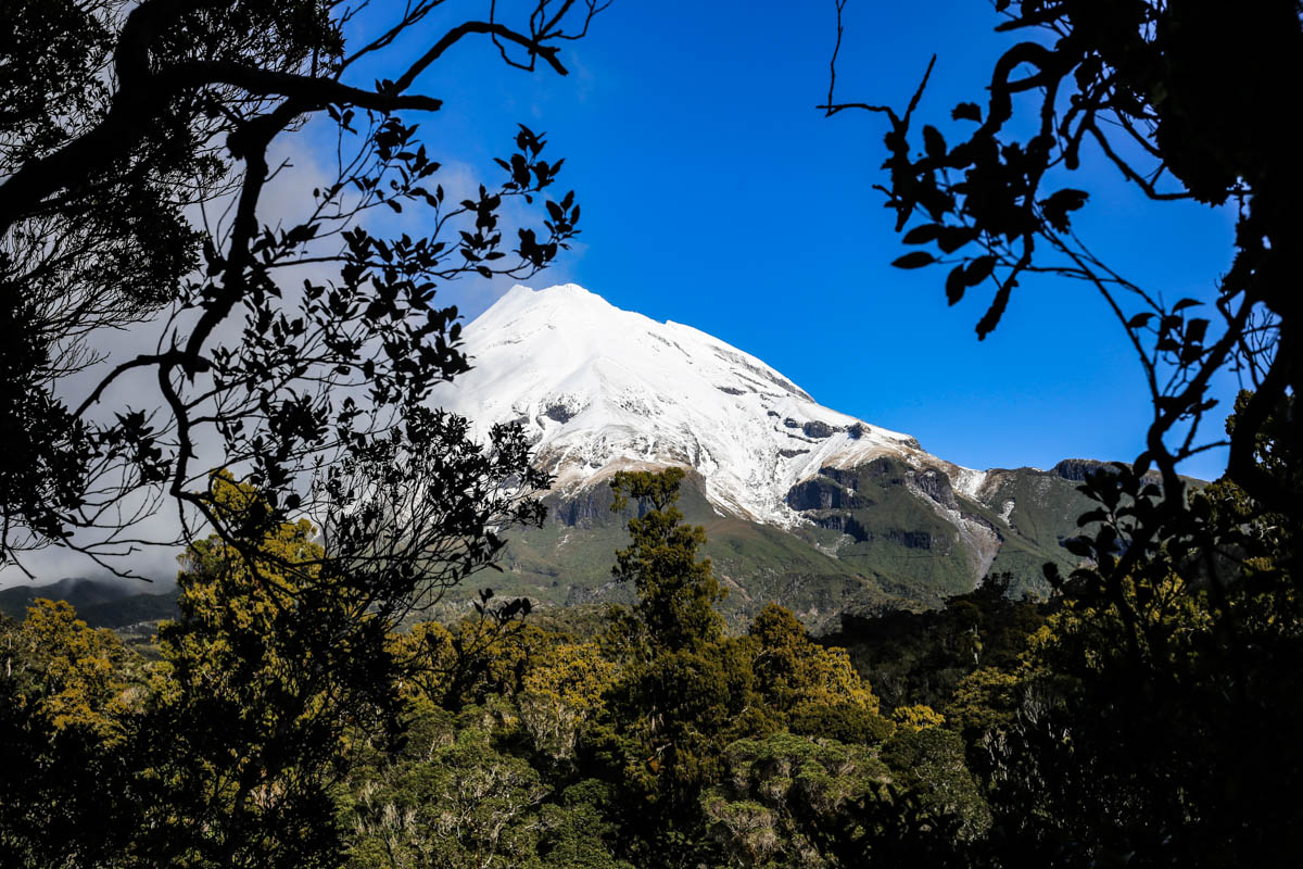 The mountain shows herself for the first time.
