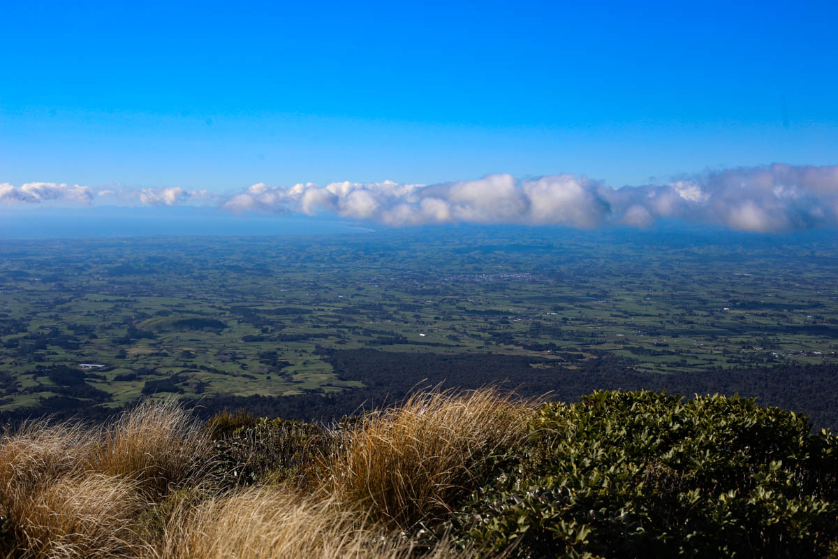 Not bad views over the north Taranaki farmland either.