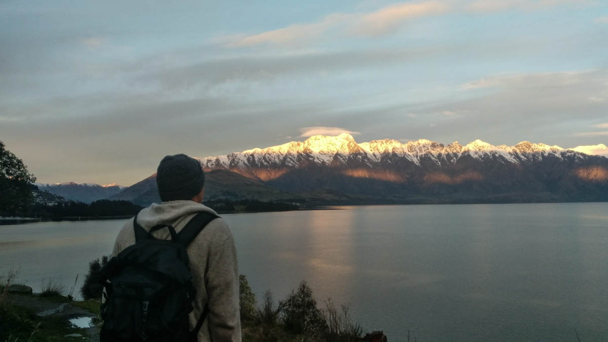 A stroll along Lake Wakatipu with the one and only Preston Gene Penny.
