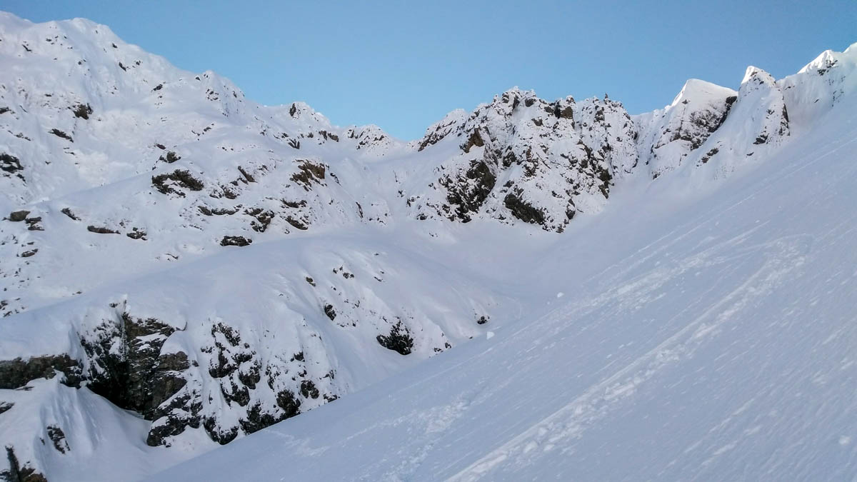 Final day mission: a season first descent of Mt. Phipps.