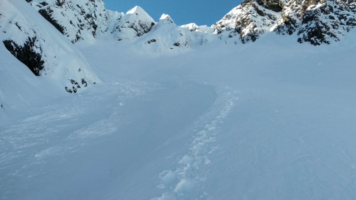 Nothing but hours of steep boot packing.