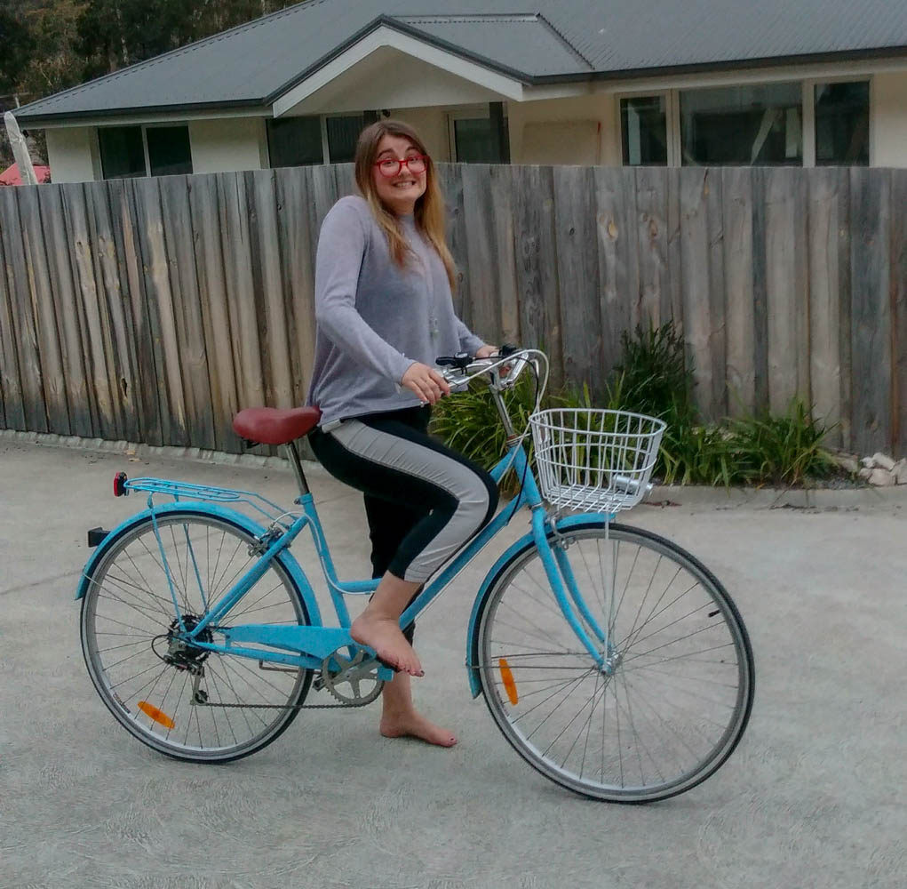 Plus Meredith got a new bike!