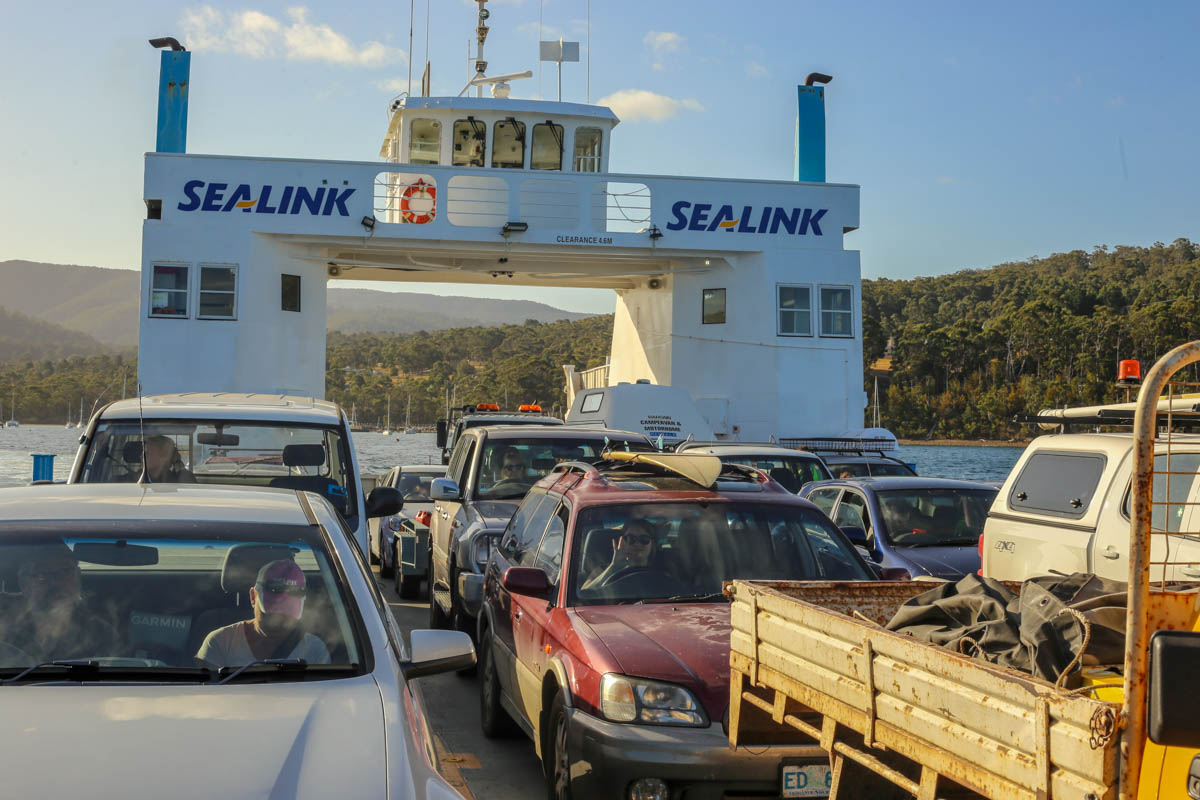 Loaded up and headed to Bruny Island