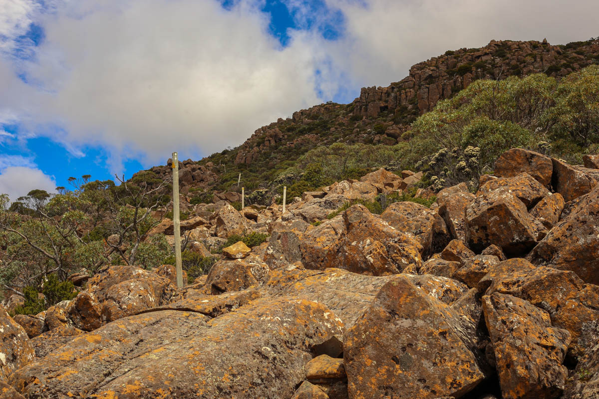 The scramble up to Collin’s Bonnet.