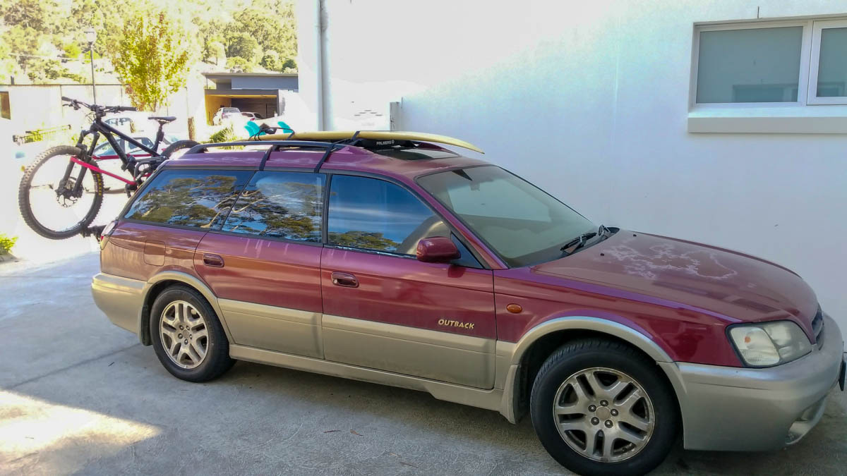 Dolores all loaded up with all of our worldly goods.