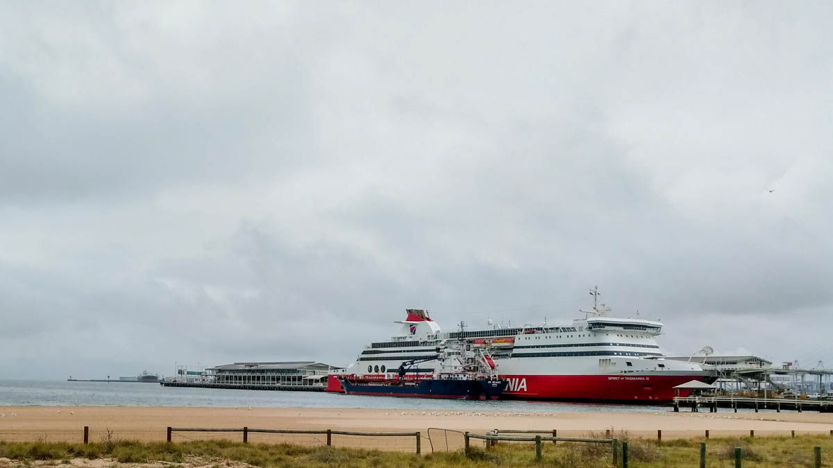 The ferry from Tassie, a bit more grueling than the inter-island ferry in NZ.