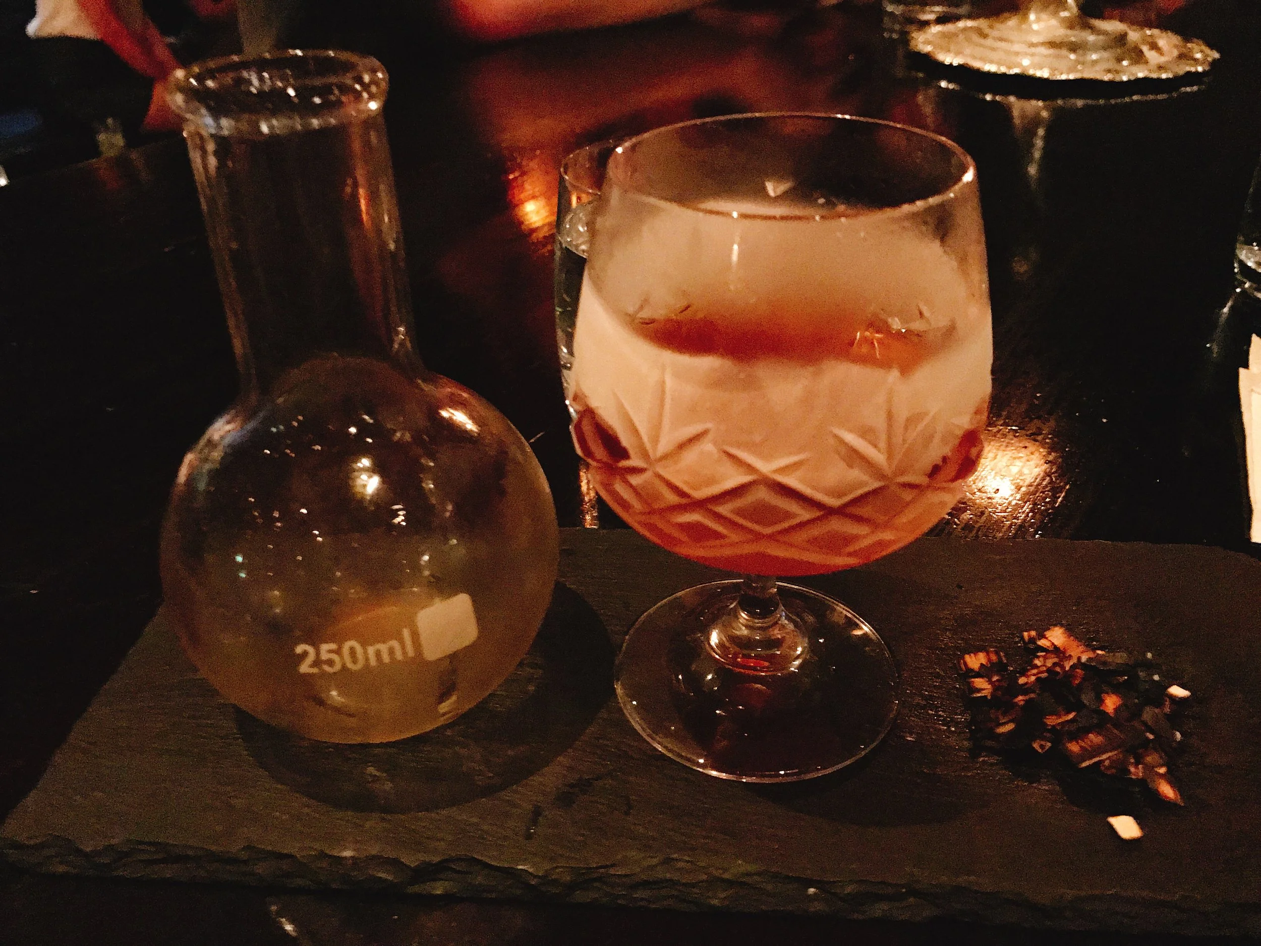 My favorite cocktail of the evening: Smokey Rob Roy