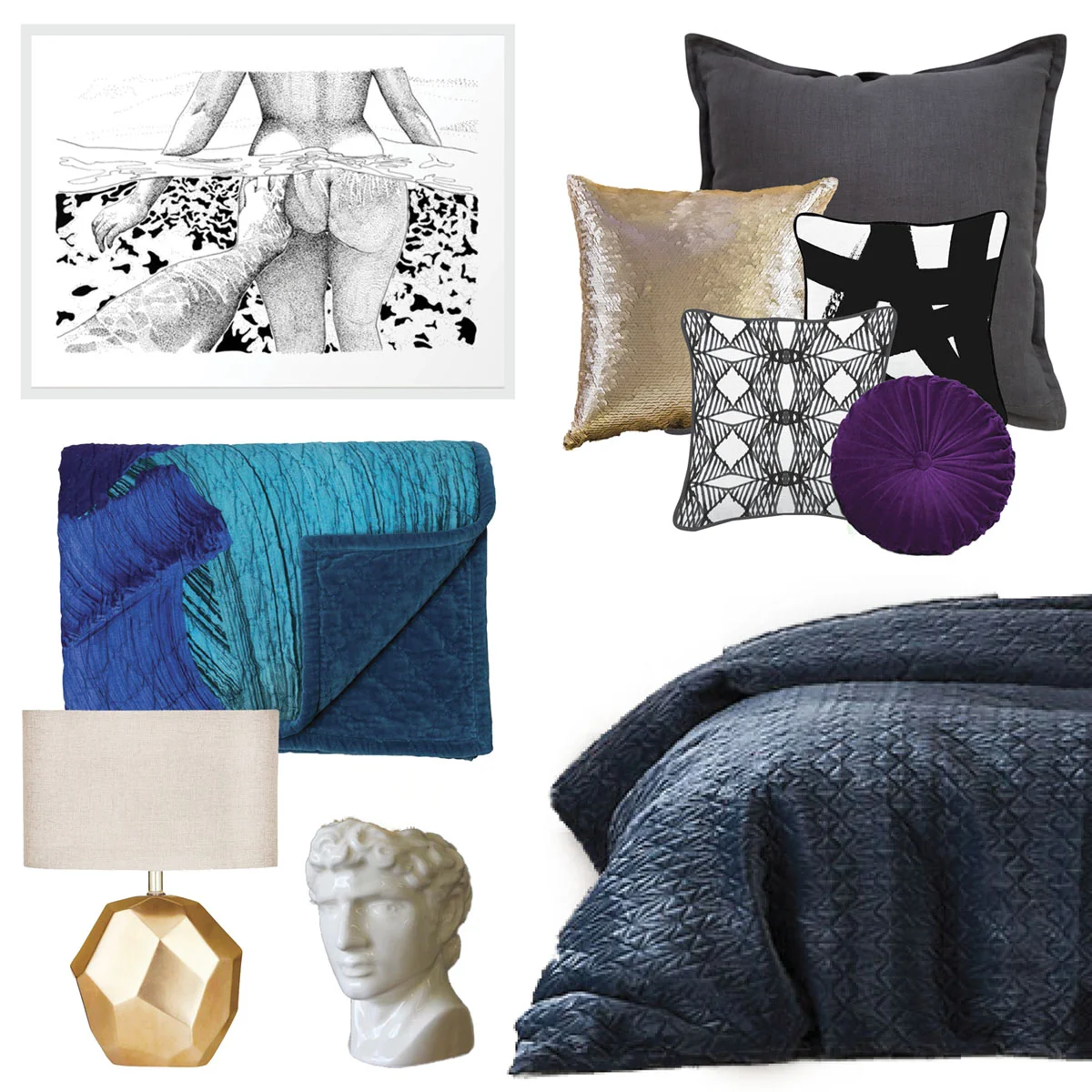 Tanika Blair - Main Bedroom - Moodboard - Interior Design - Gold Coast - Colourful Home - Eclectic Styling.jpg