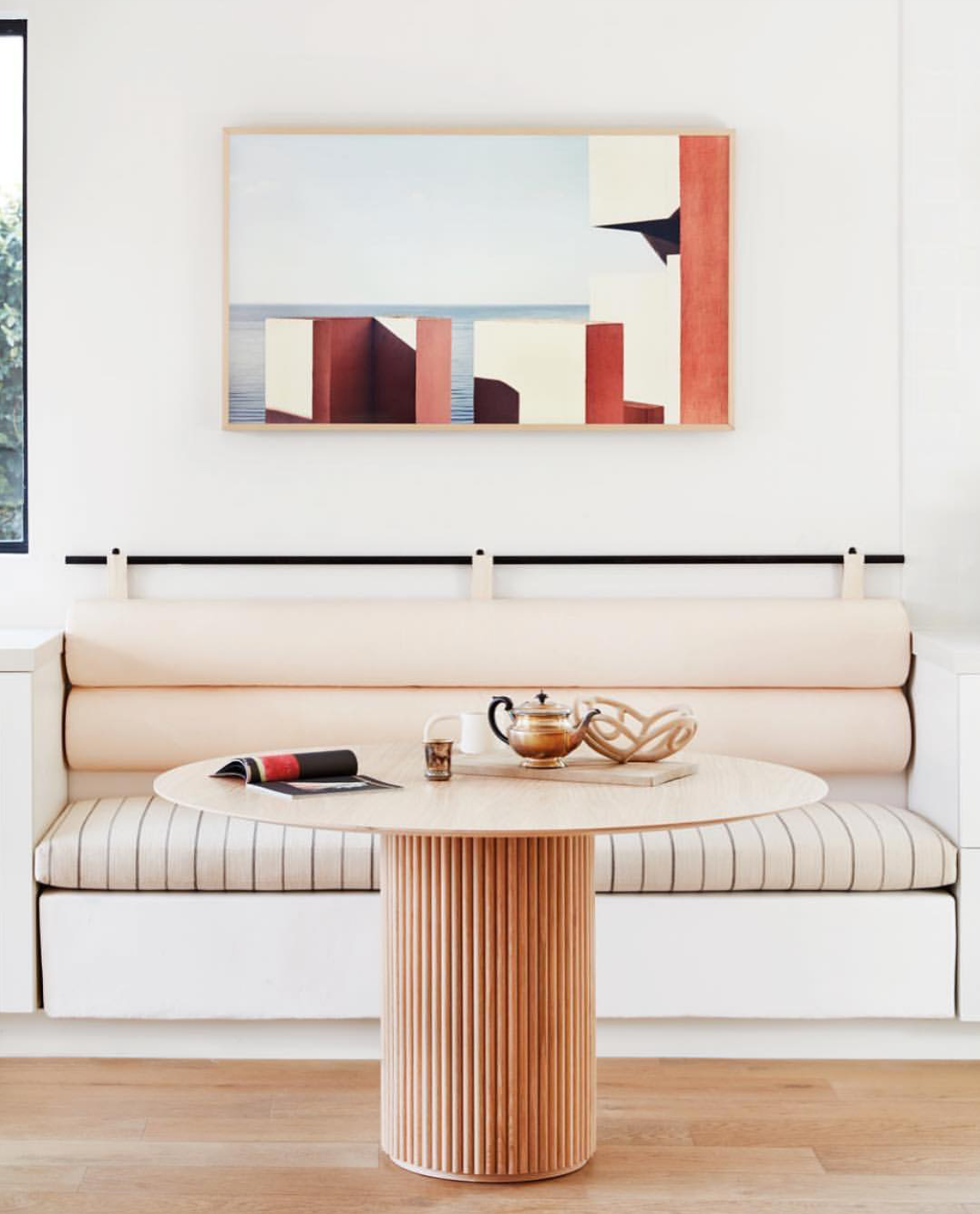 (interiors by Sarah Sherman Samuel, in the home of Garance Dore’)