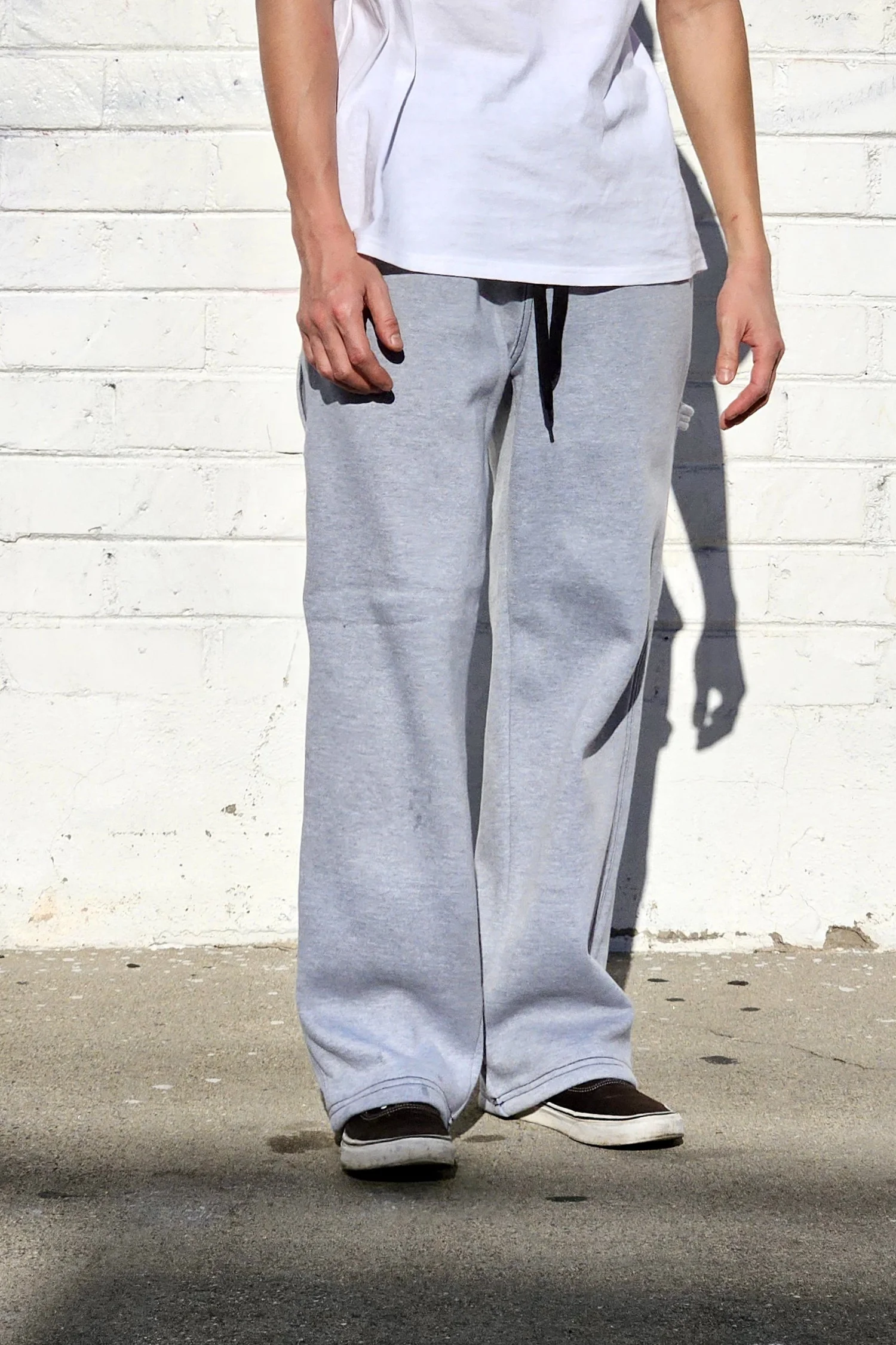 Gray Baggy Carpenter Sweat Pants — Neo Blue Jeans – Made-in-USA