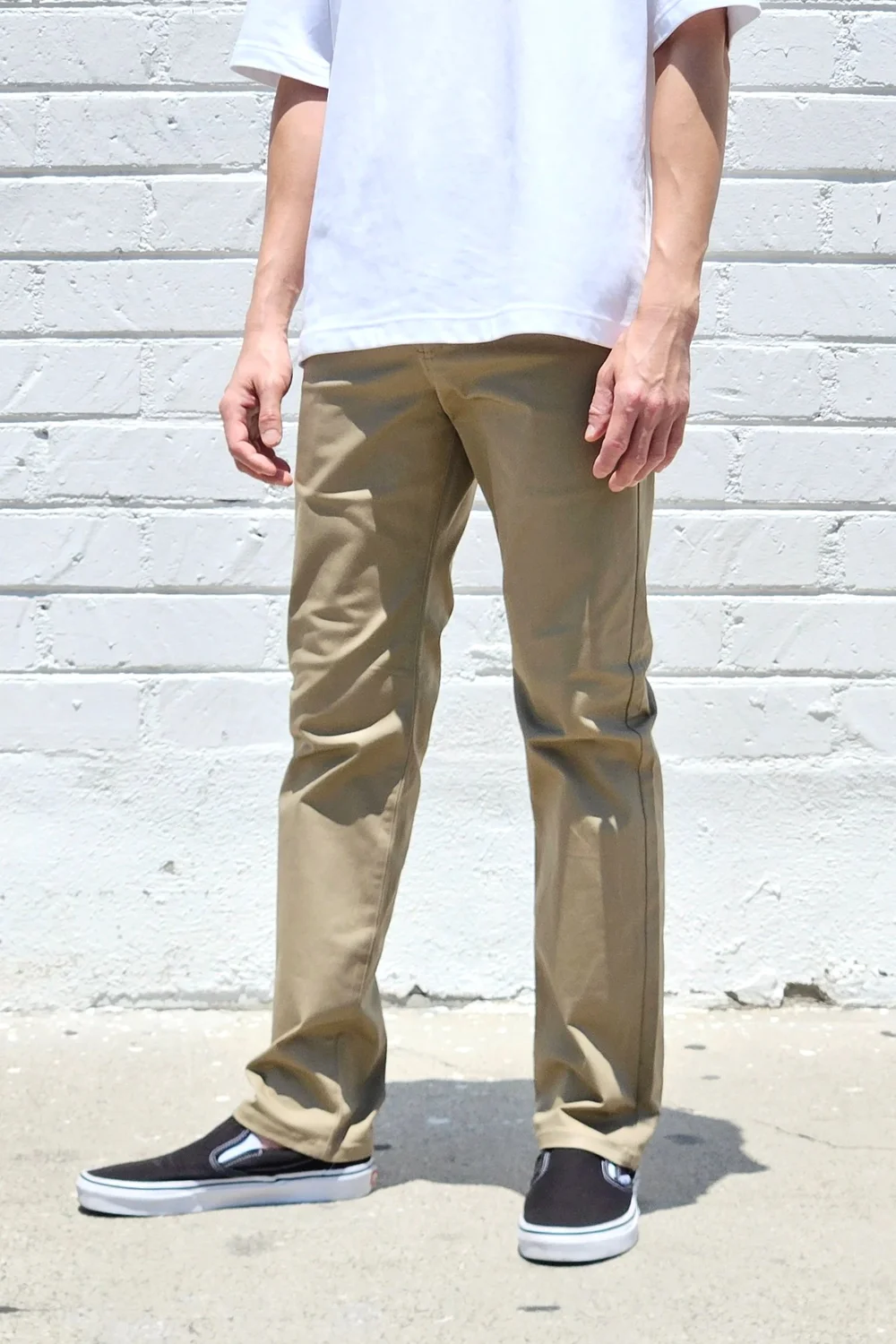 Khaki Chino Pants  Neo Blue Jeans  Made-in-USA Baggy Denim