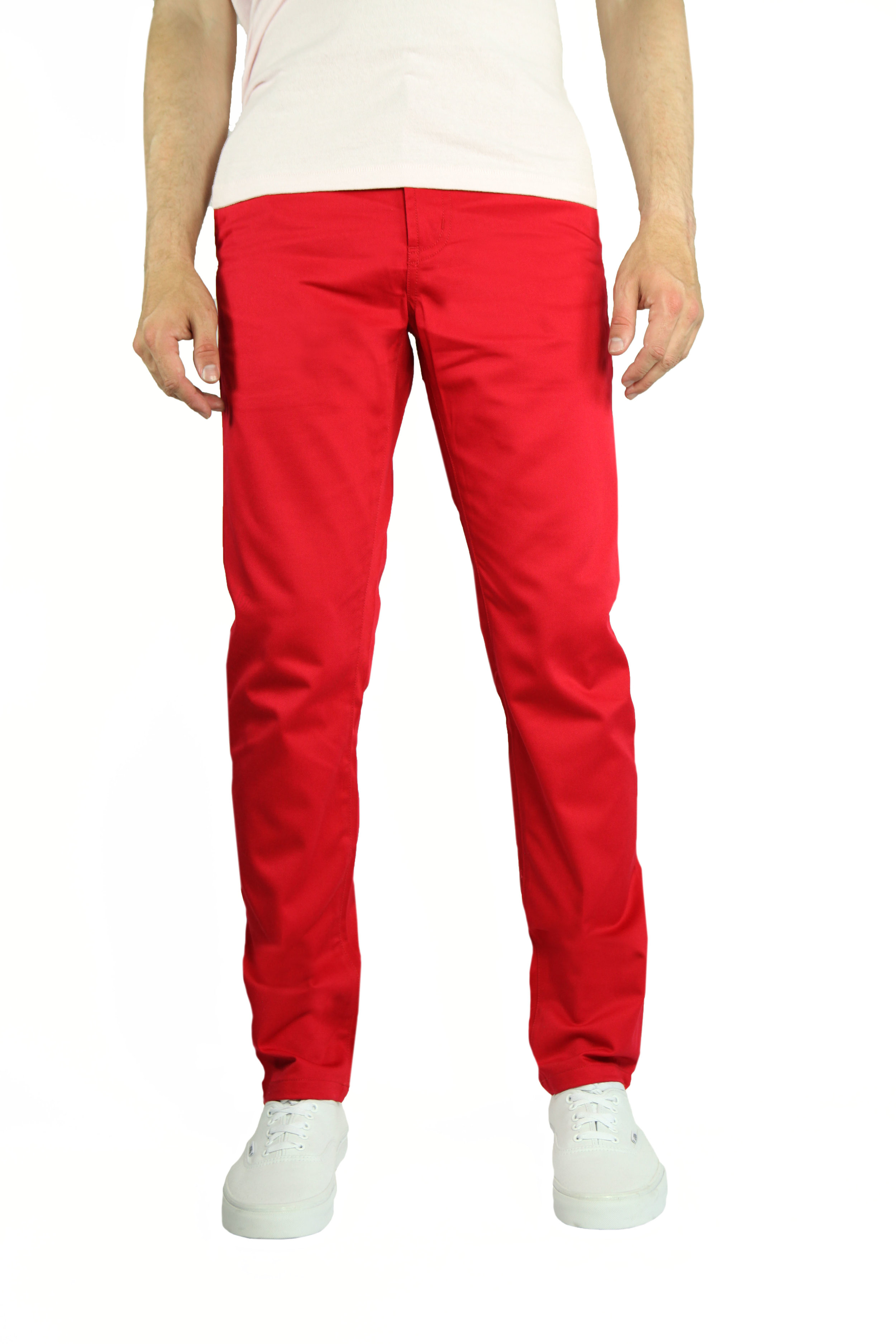 red pants jeans