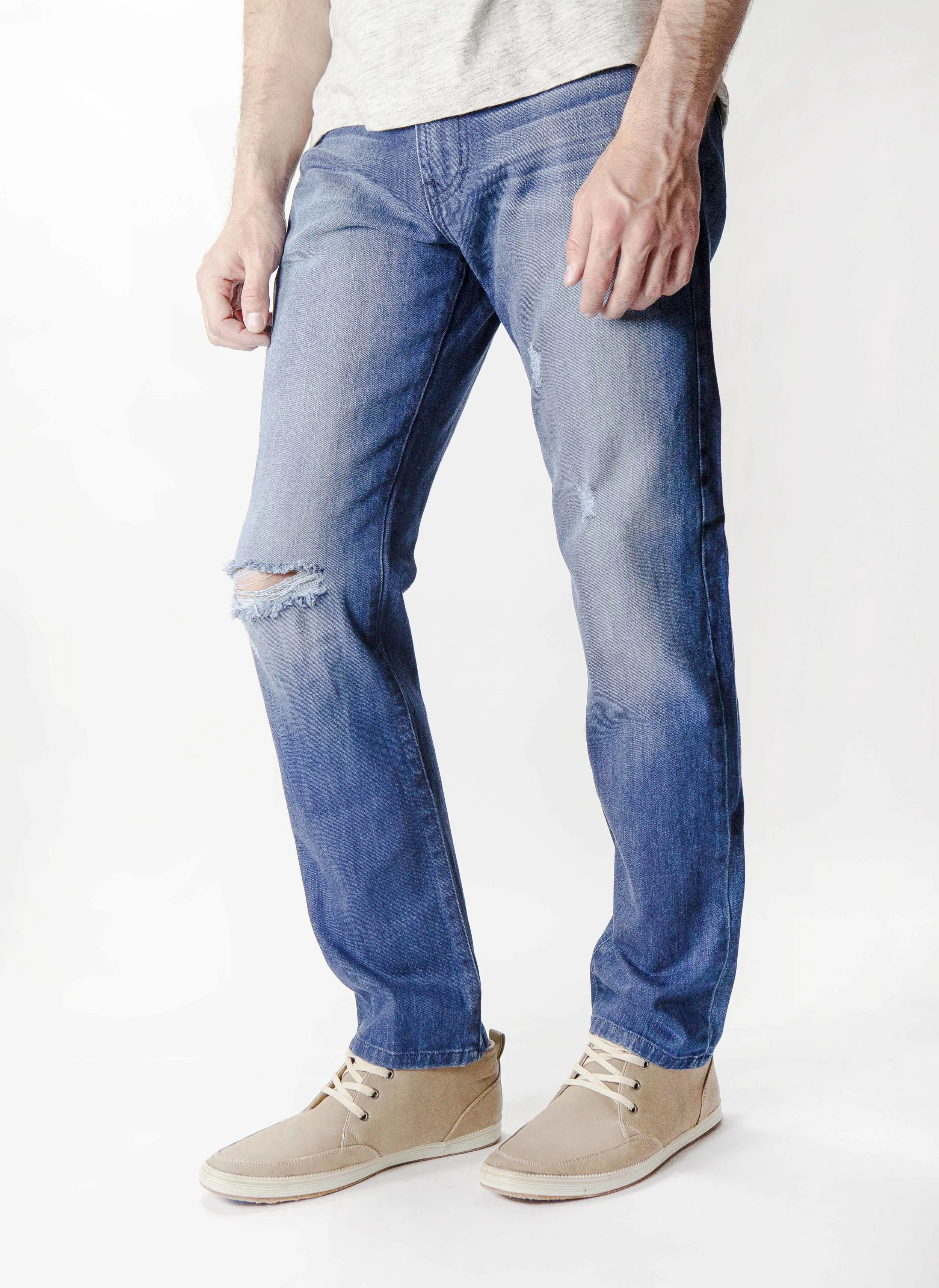 Deep Blue Straight Denim