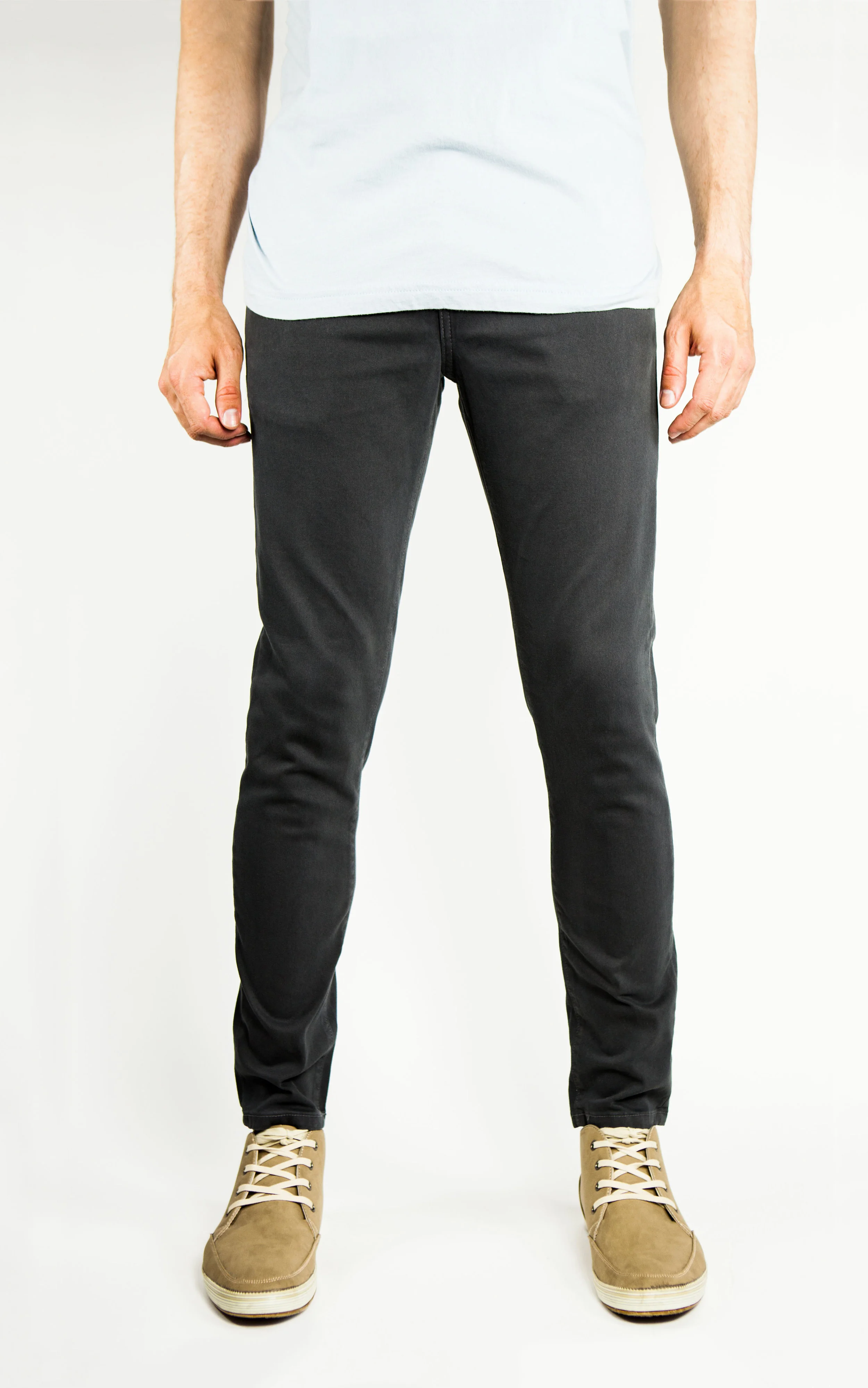 black chino skinny pants