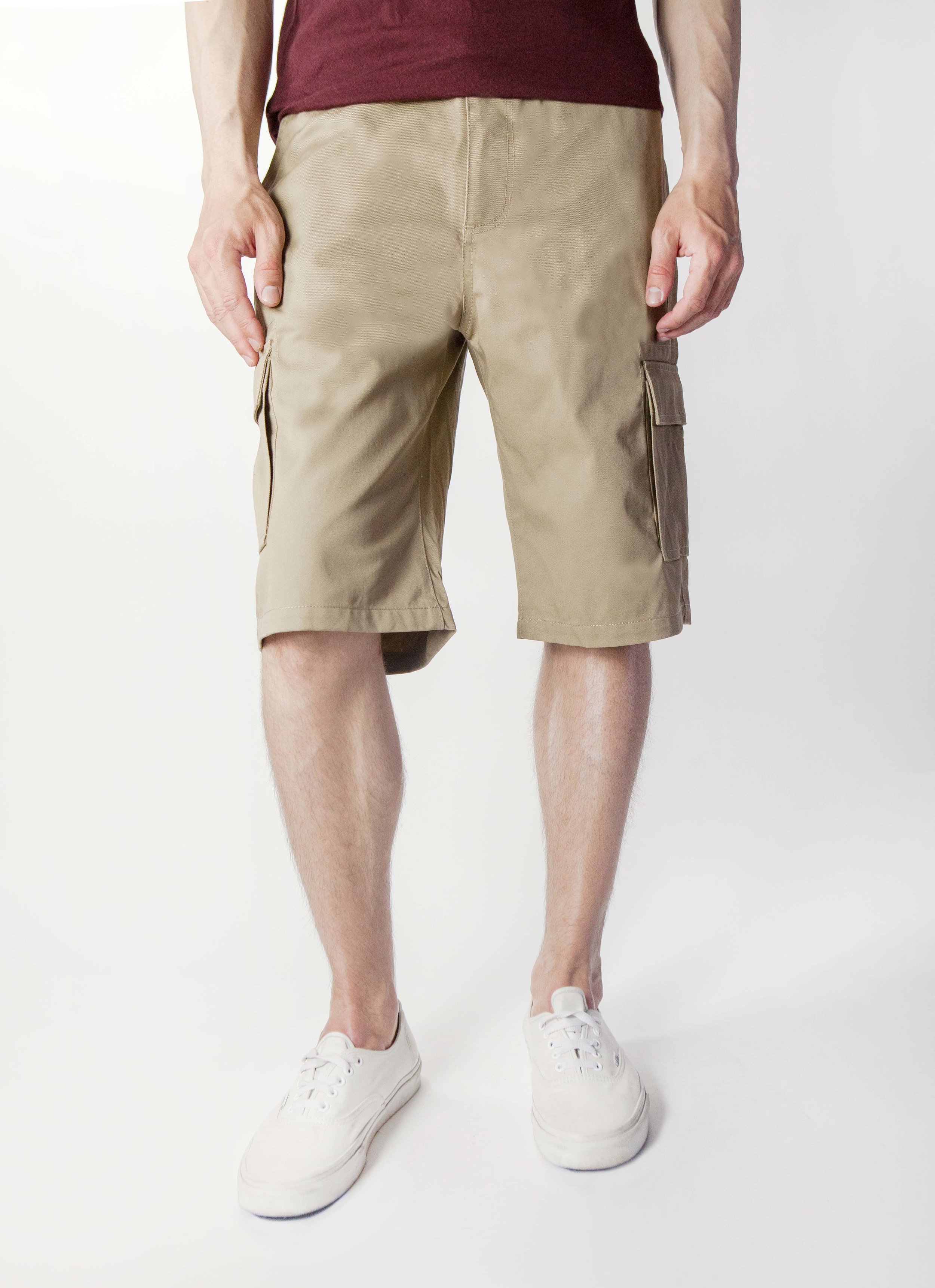 Khaki (Cargo Shorts) — Neo Blue