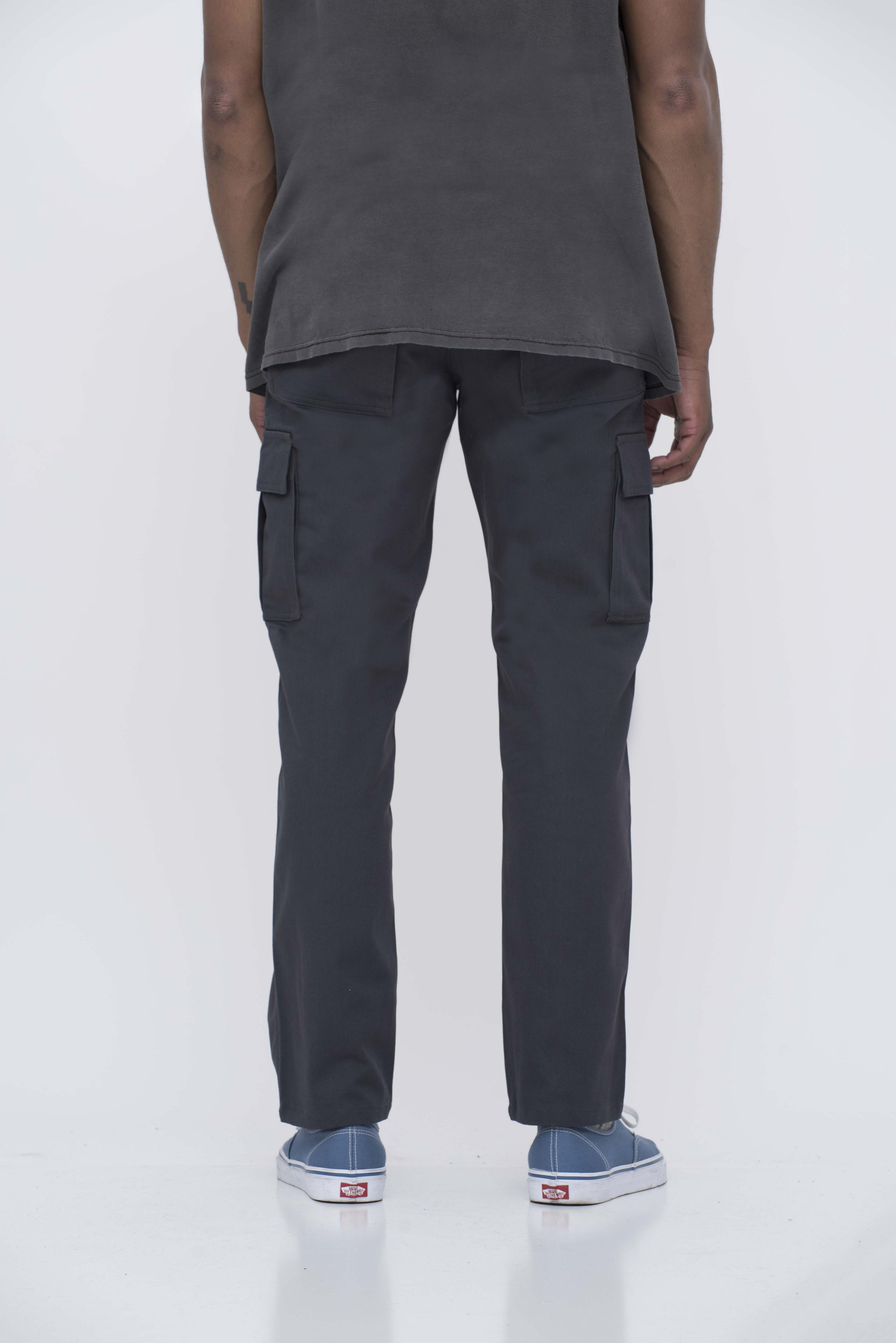 charcoal gray cargo pants