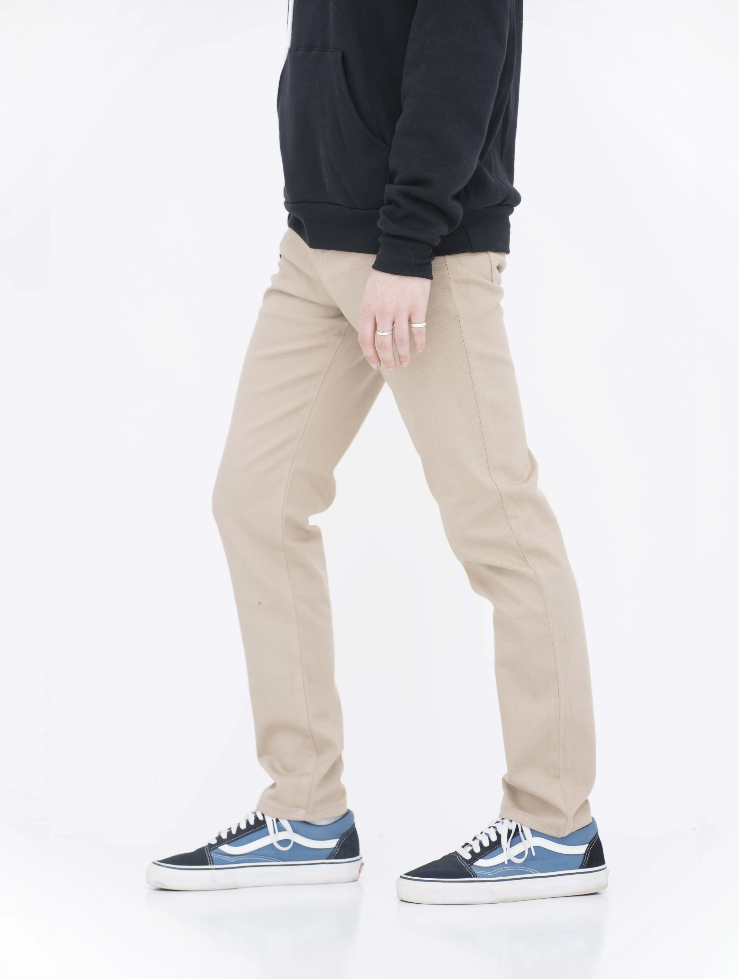 Khaki- Navy Blue soft Khaki Jeans