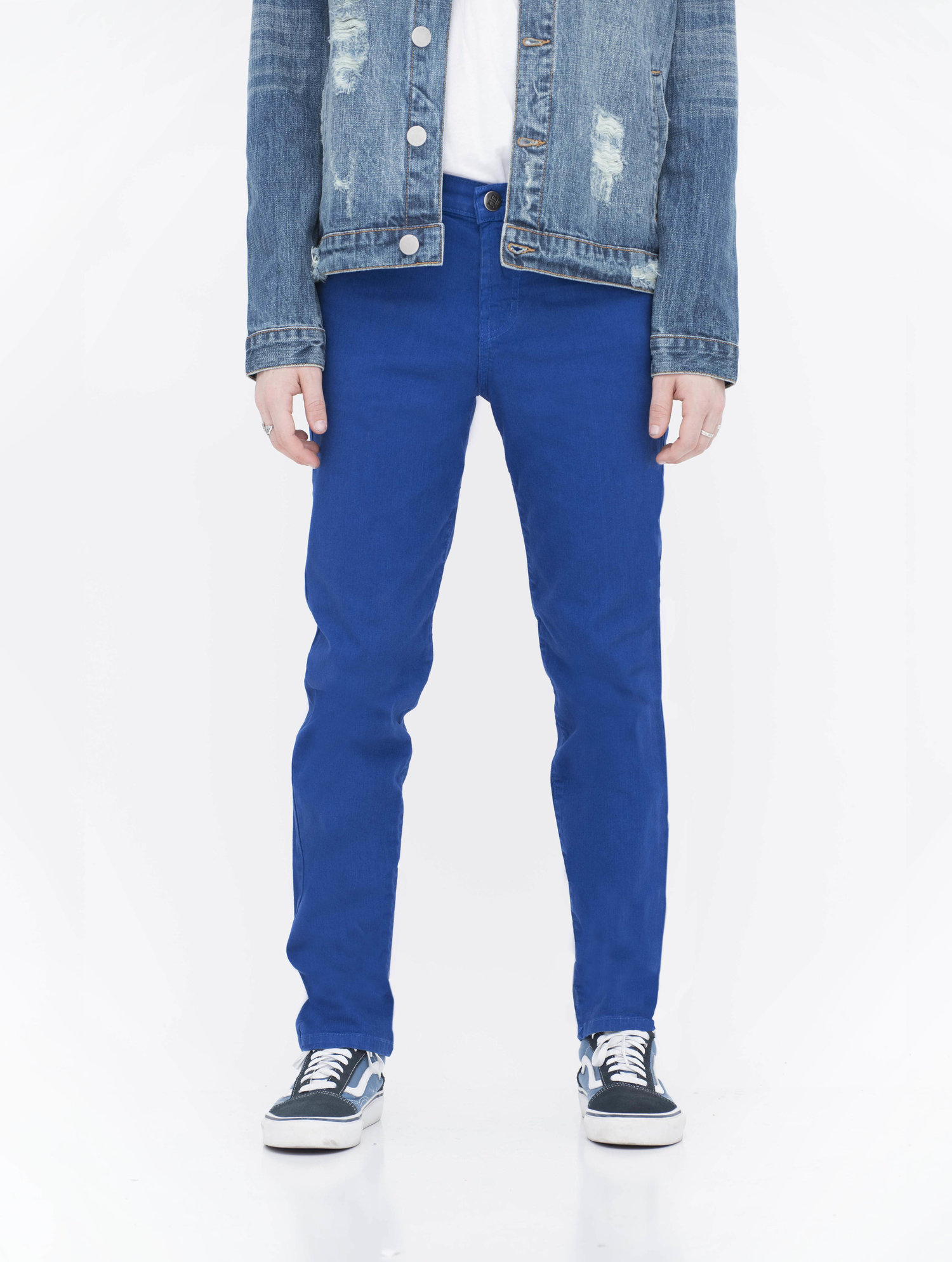 Royal Blue Skinny Jeans For Men