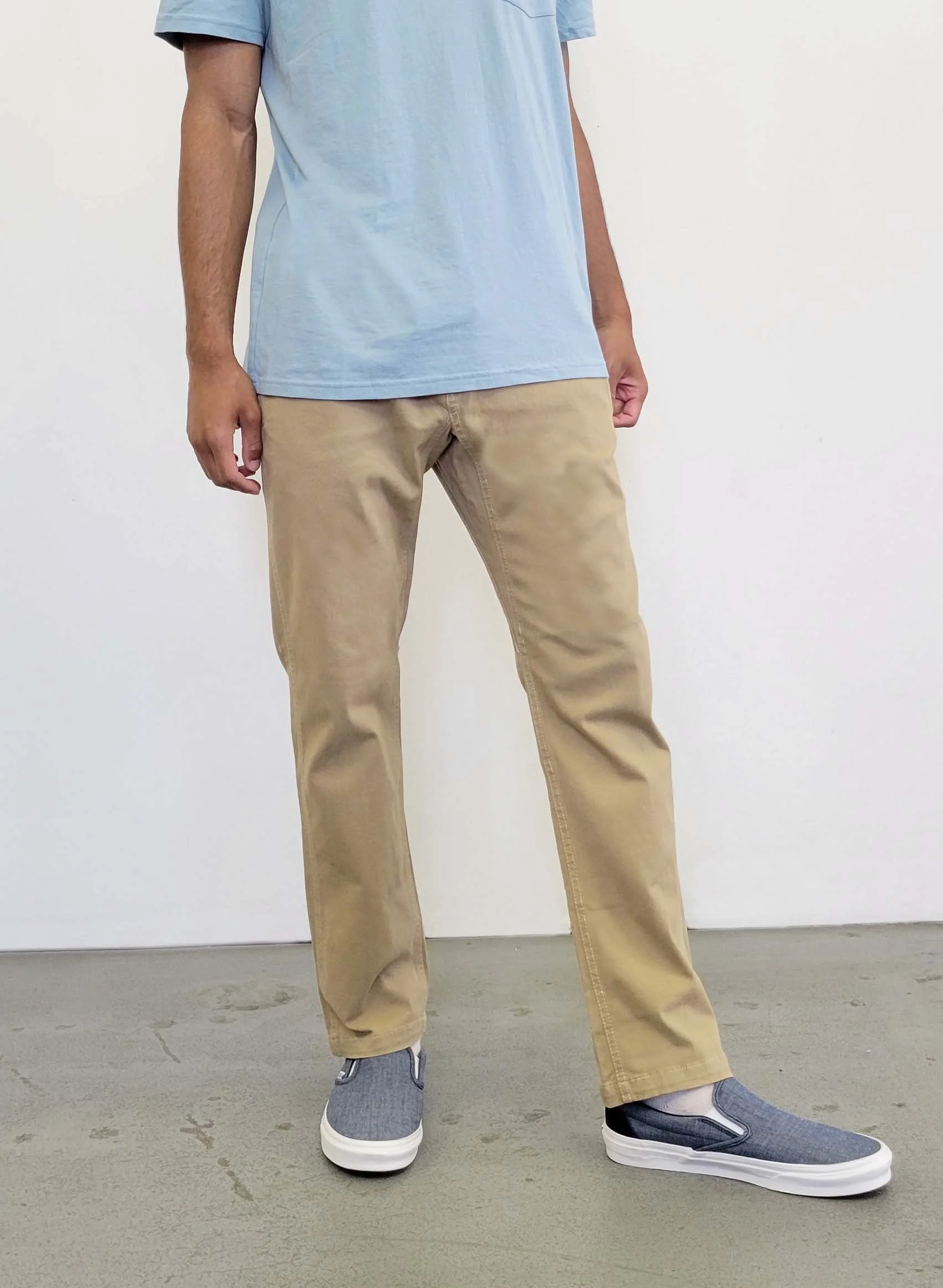 Khaki Relaxed Trek Pants front view