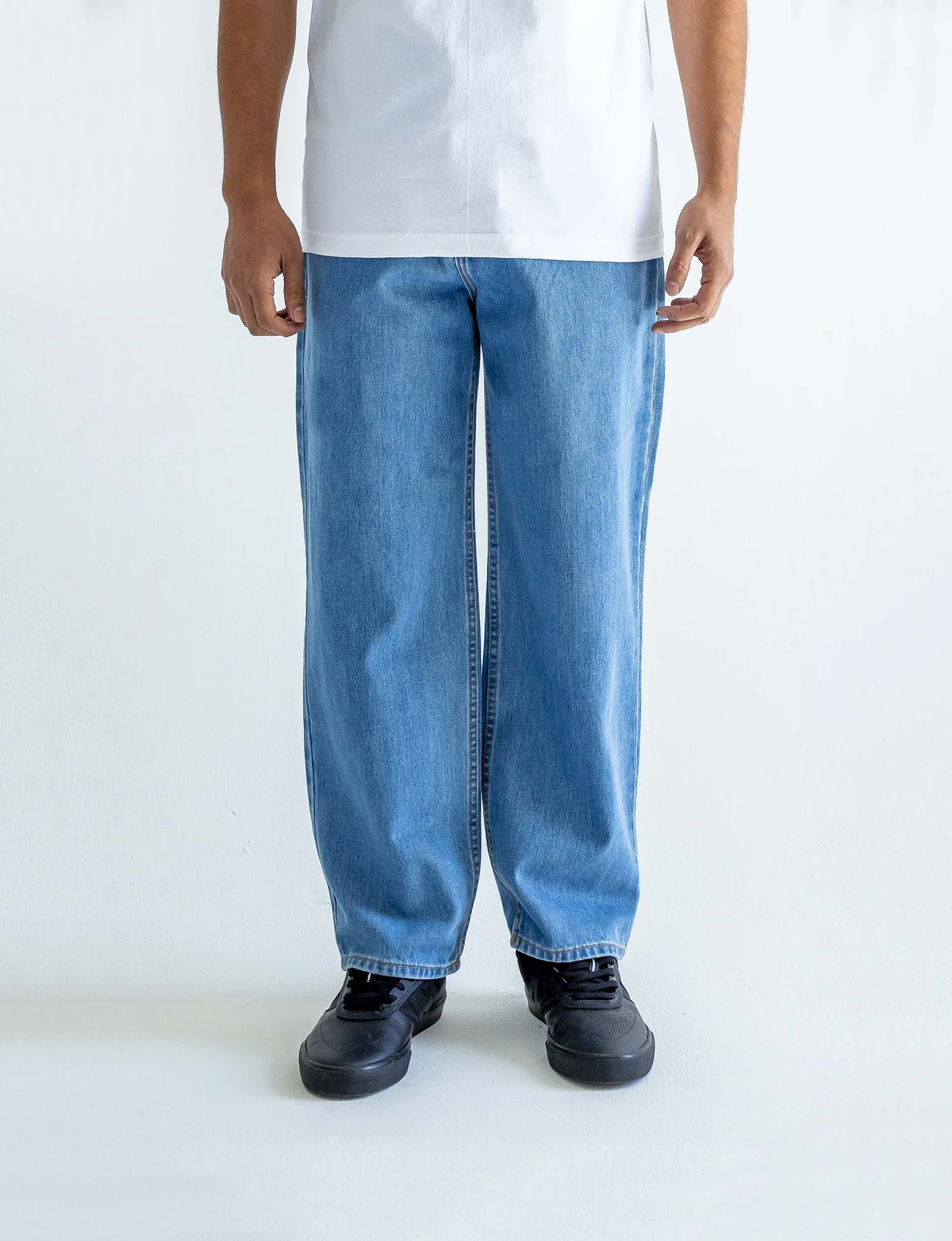 Medium Blue Baggy Jeans — Neo Blue Jeans – Made-in-USA Baggy Denim
