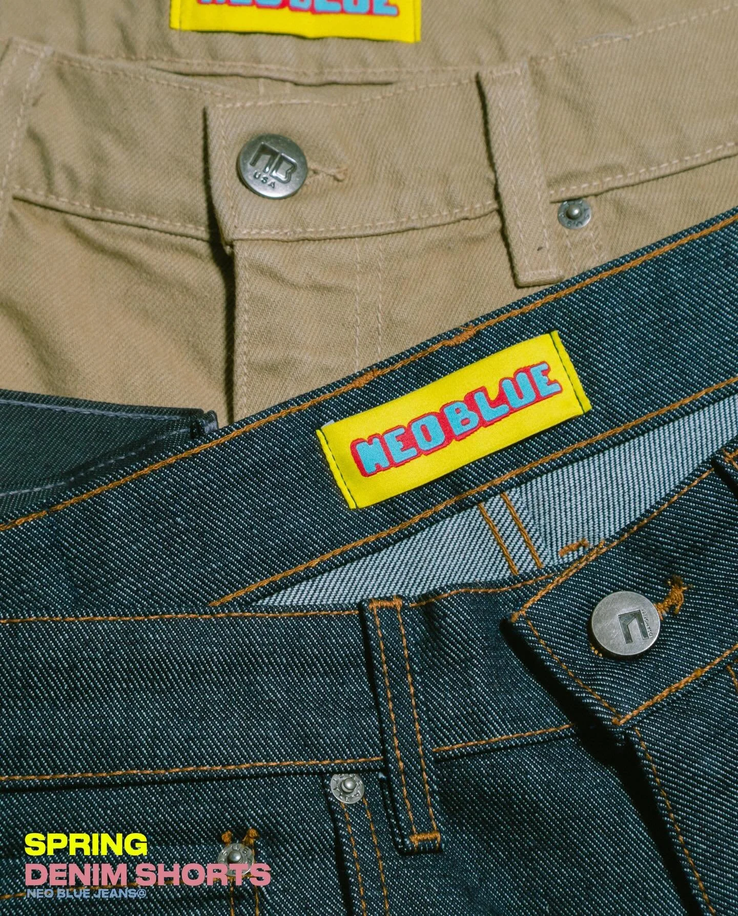 For spring ⛱️

Made in Los Angeles 
Neo blue jeans &copy;