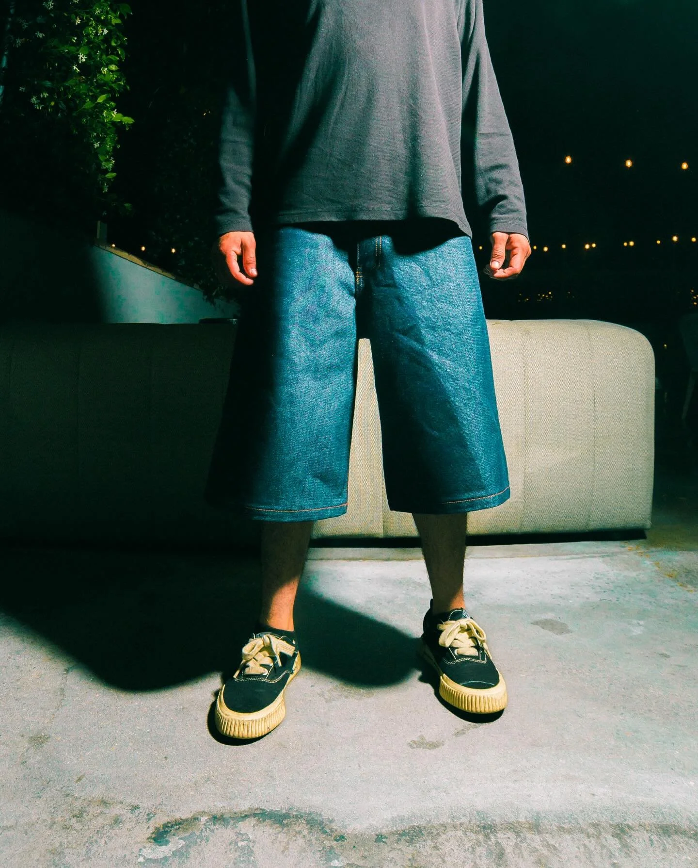 On body view 🩳

Made in Los Angeles 
Neo blue jeans &copy;