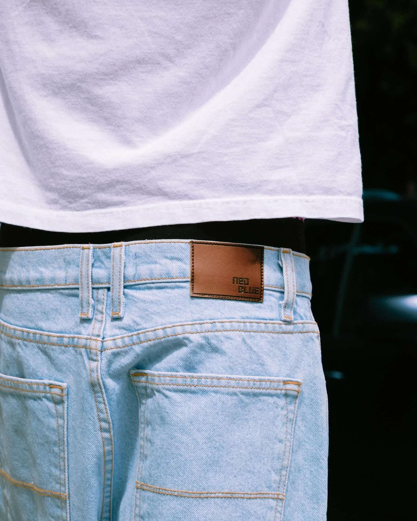 Light Blue Denim Shorts 🛄

Made in Los Angeles 
Neo blue jeans &copy;