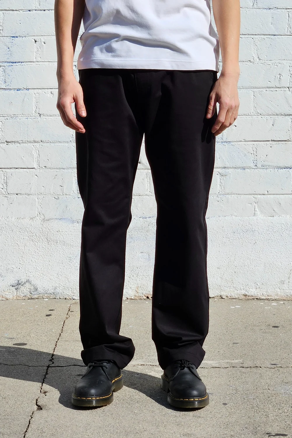 Black Relaxed Chino Pants