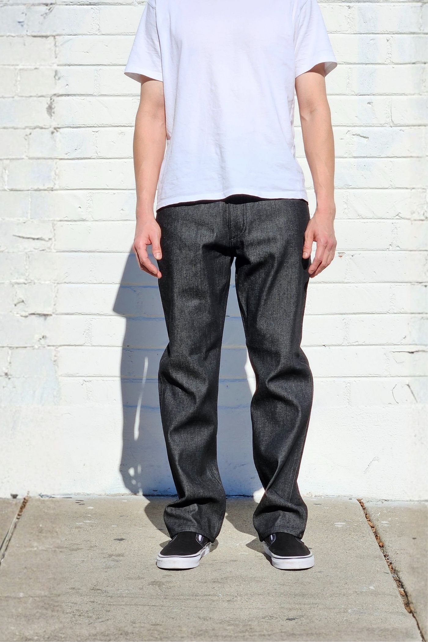 Denim Charcoal Straight Leg Jeans