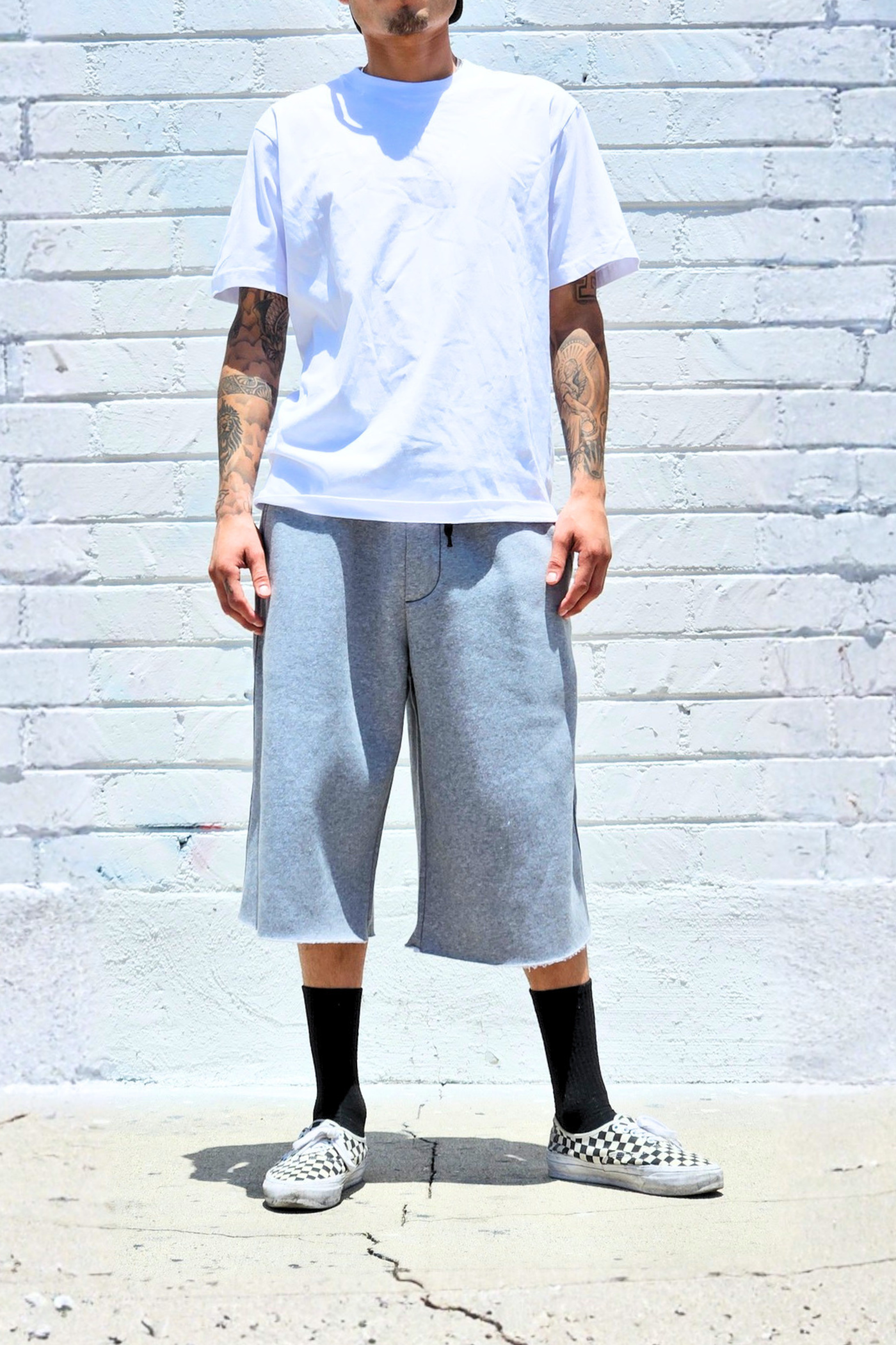 Granite Grey Heavyweight Baggy Sweatshorts