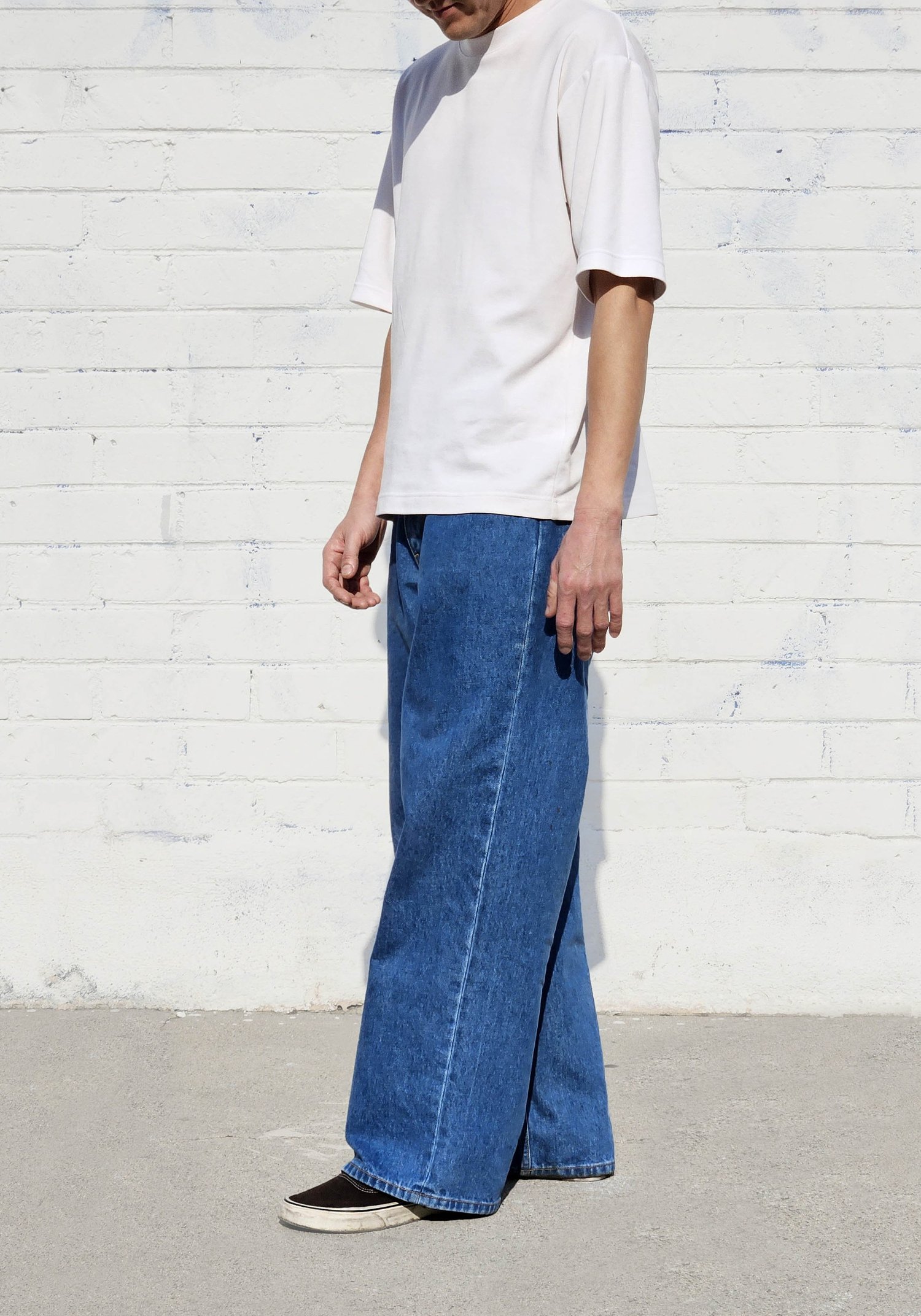 Medium Blue Wash Super Baggy Jeans — Neo Blue Jeans – Made-in-USA 