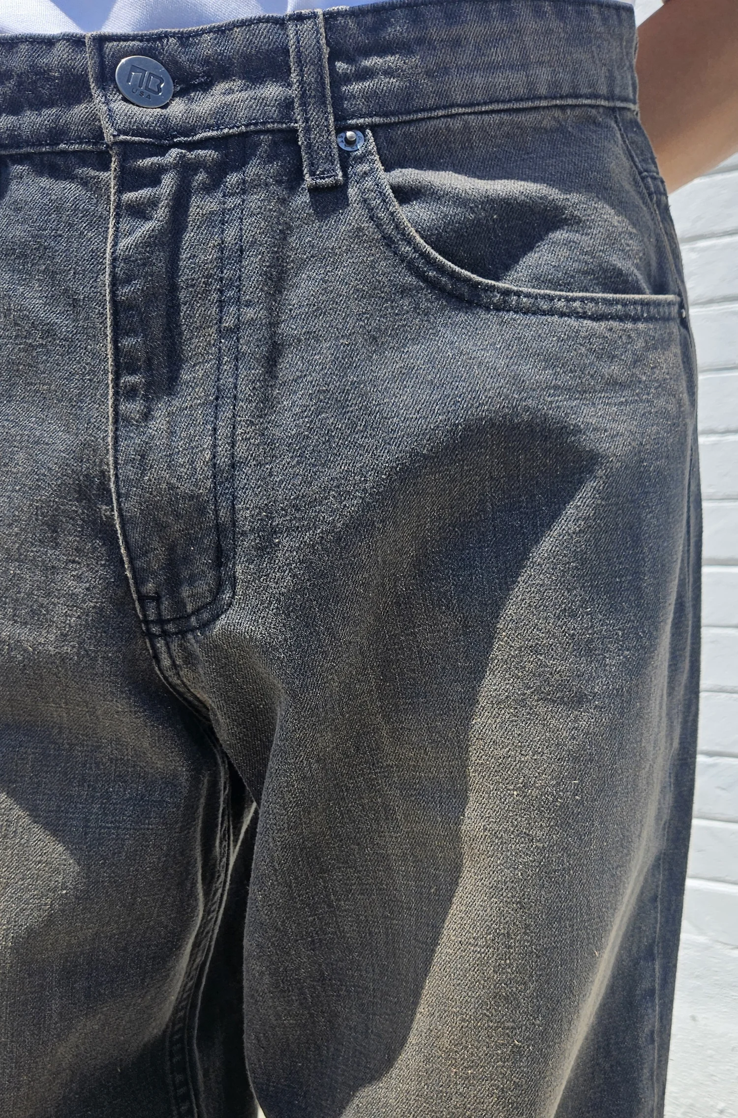 Tinted Charcoal Mud Wash Super Baggy Jeans — Neo Blue Jeans – Made 