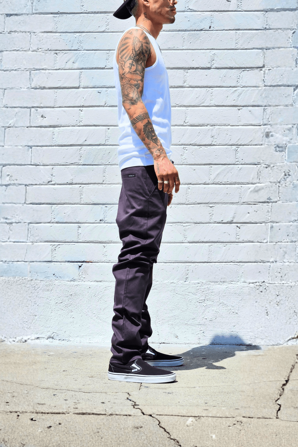 Charcoal Chino Pants — Neo Blue Jeans – Made-in-USA Baggy Denim