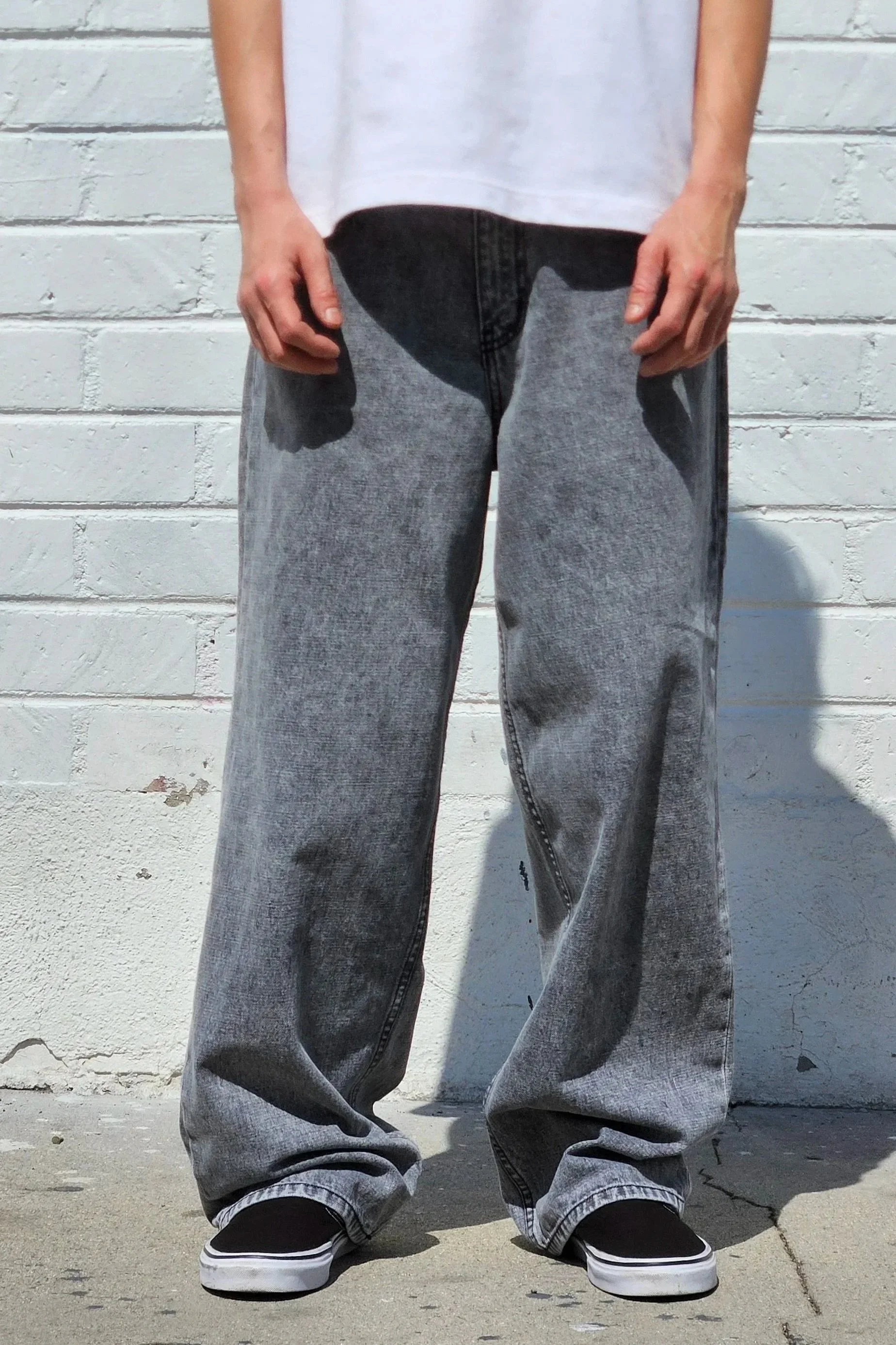 Acid Black Baggy Jeans — Neo Blue Jeans – Made-in-USA Baggy Denim