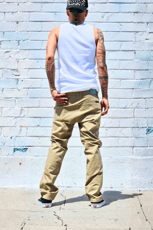 Khaki Chino Pants — Neo Blue Jeans – Made-in-USA Baggy Denim
