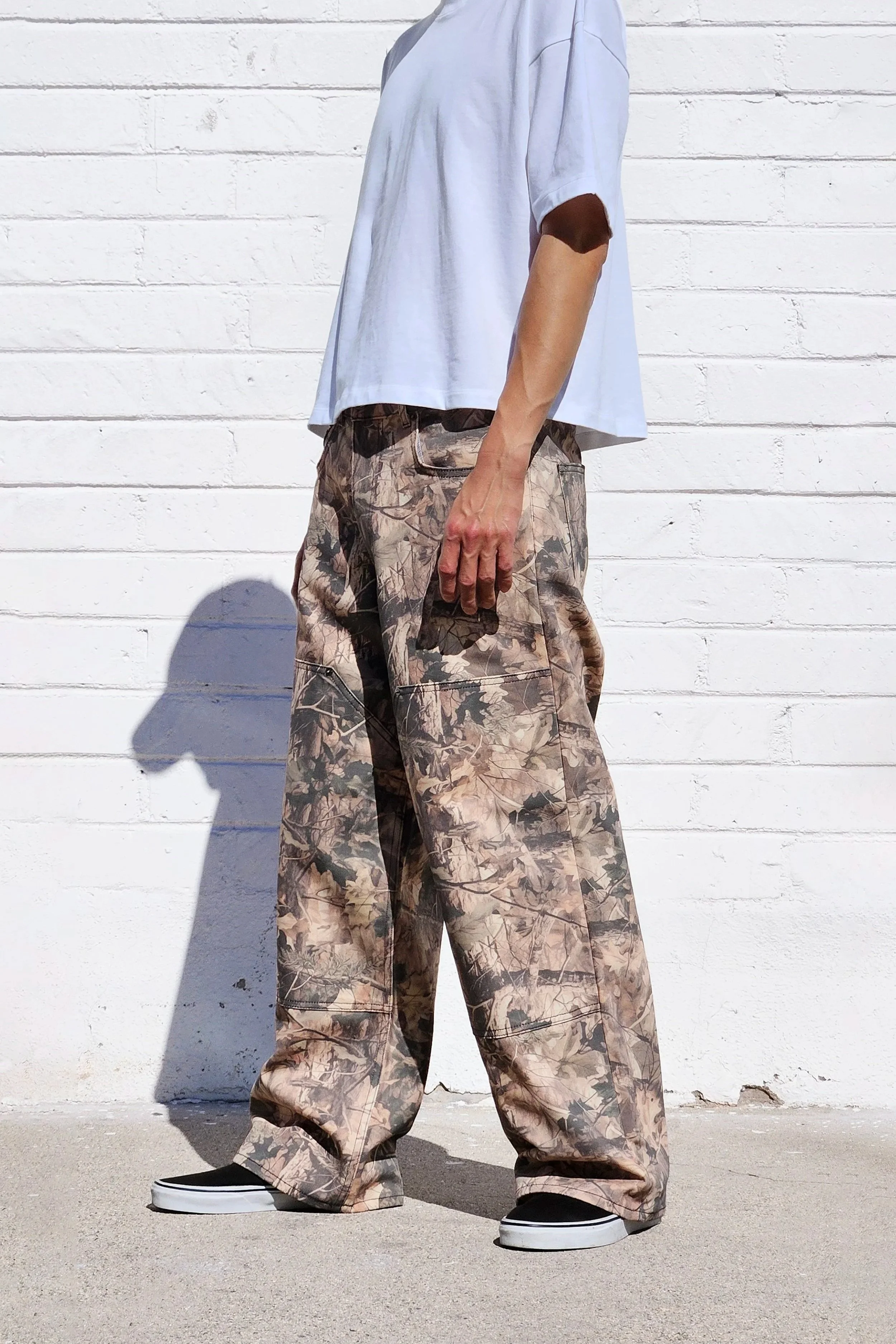 Dark Camo Double Knee Super Baggy