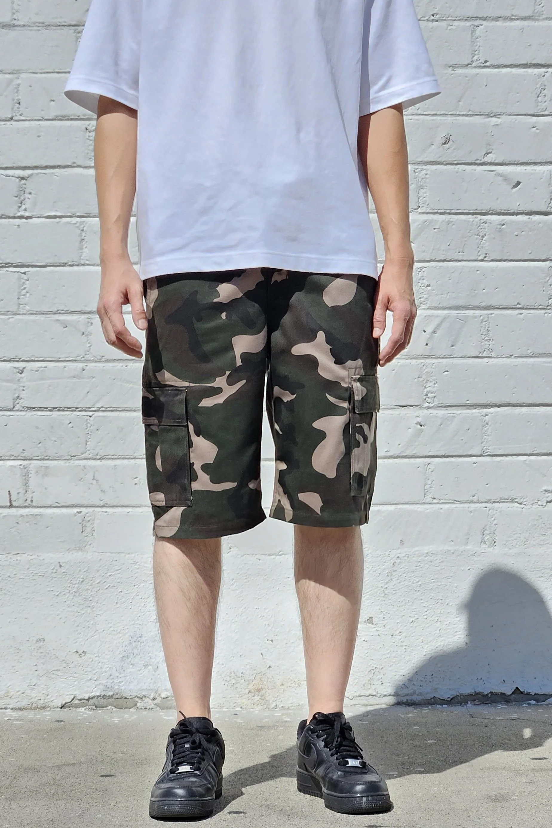 Camo Green Cargo Shorts (Limited)
