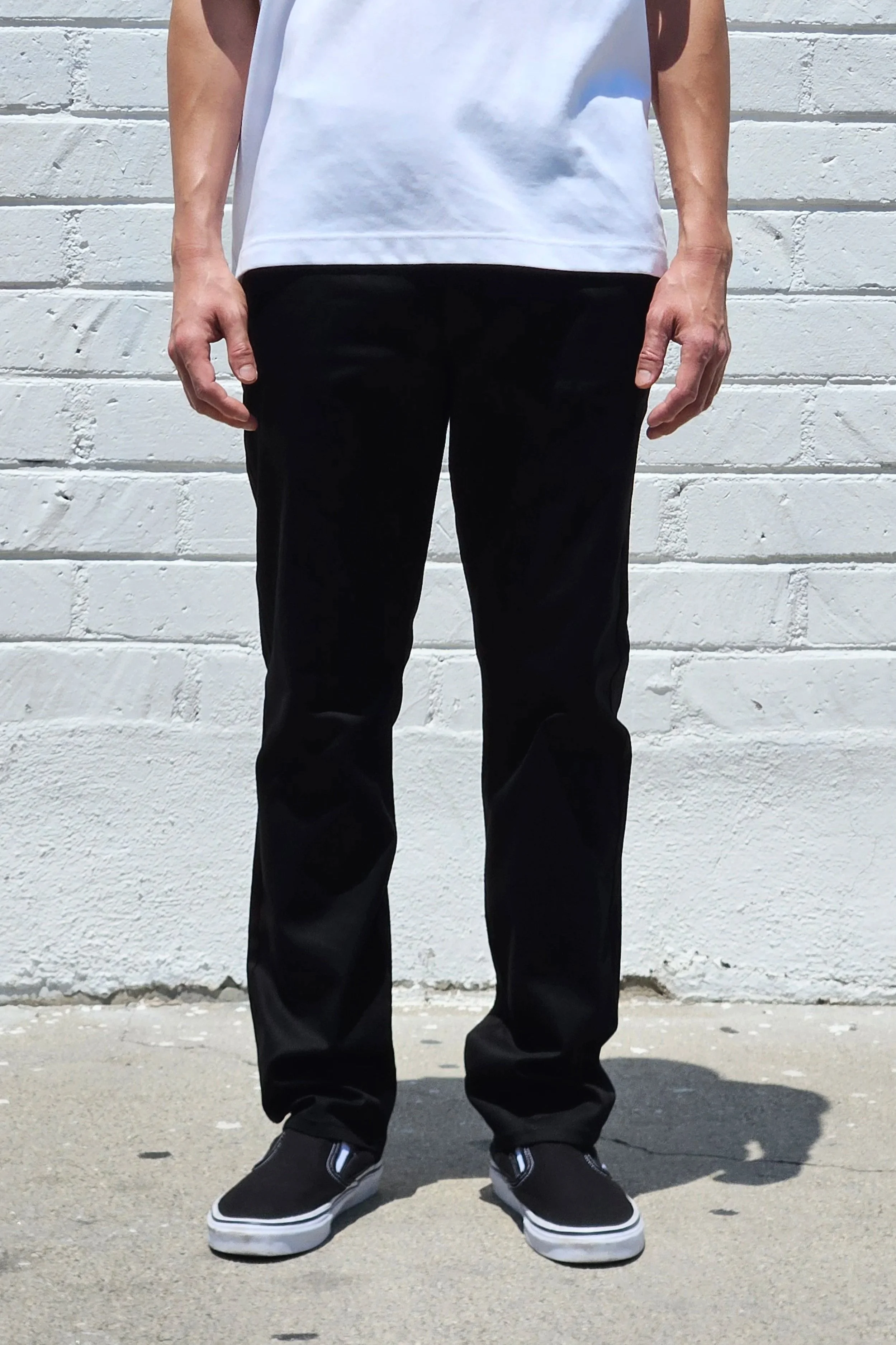 Black Chino Pants — Neo Blue Jeans – Made-in-USA Baggy Denim