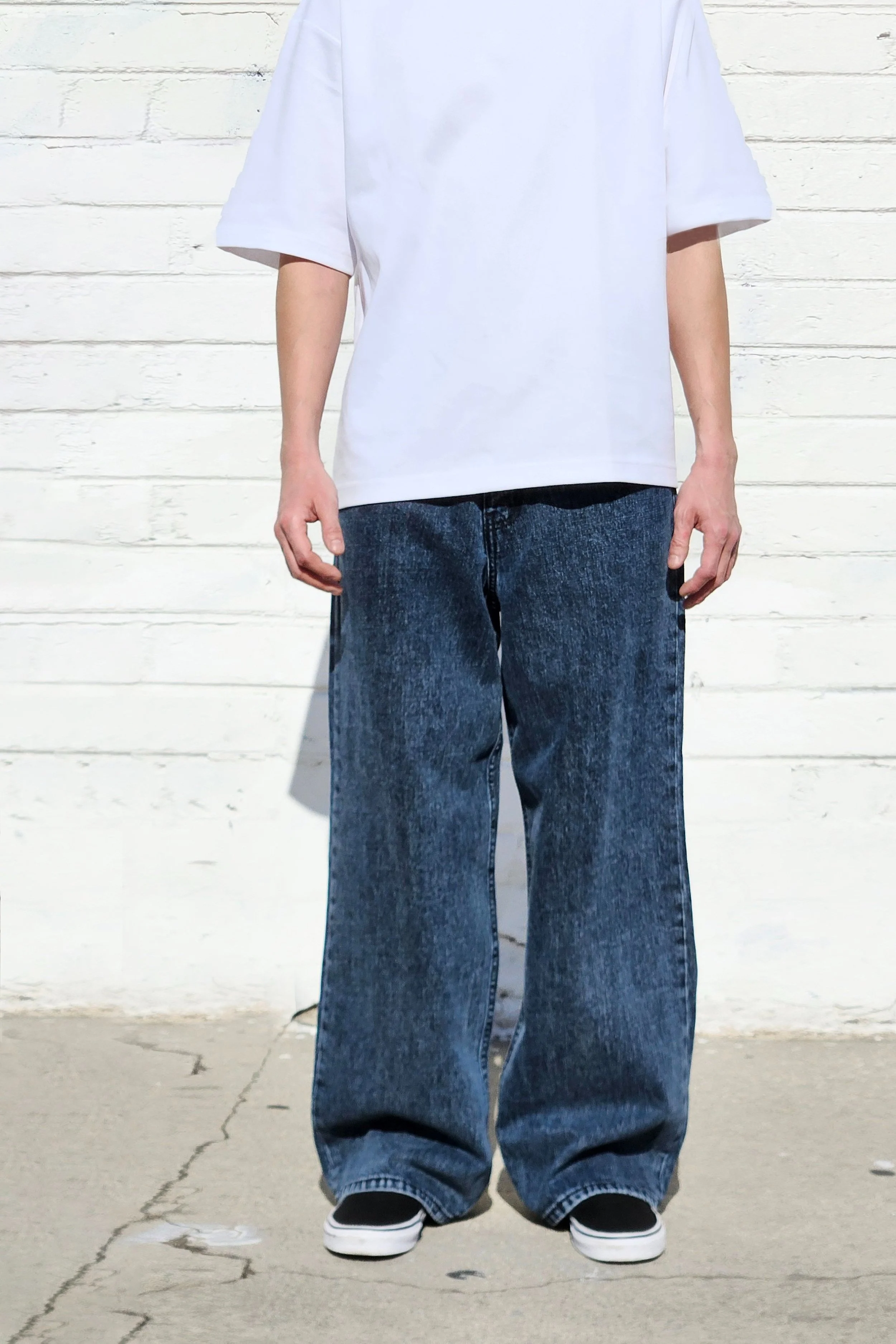 Super Baggy Jeans Neo Blue Neo Blue Jeans MadeinUSA Baggy Denim — free download