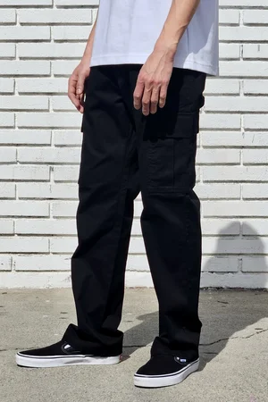 Black Cargo Jogger Pants — Neo Blue Jeans – Made-in-USA Baggy Denim