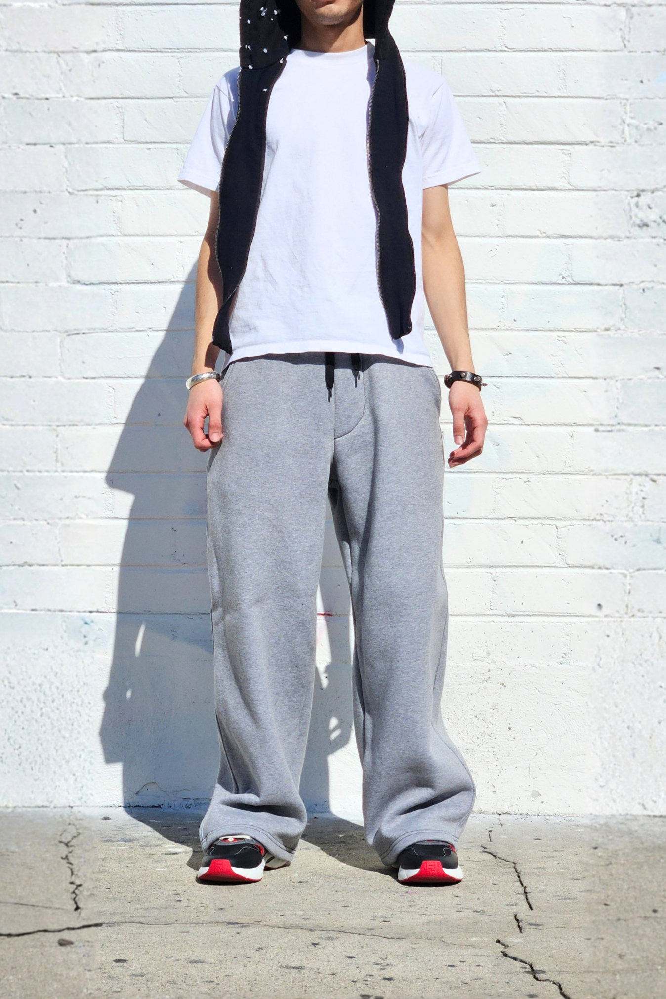 Gray Super Baggy Sweatpants — Neo Blue Jeans – Made-in-USA Baggy Denim