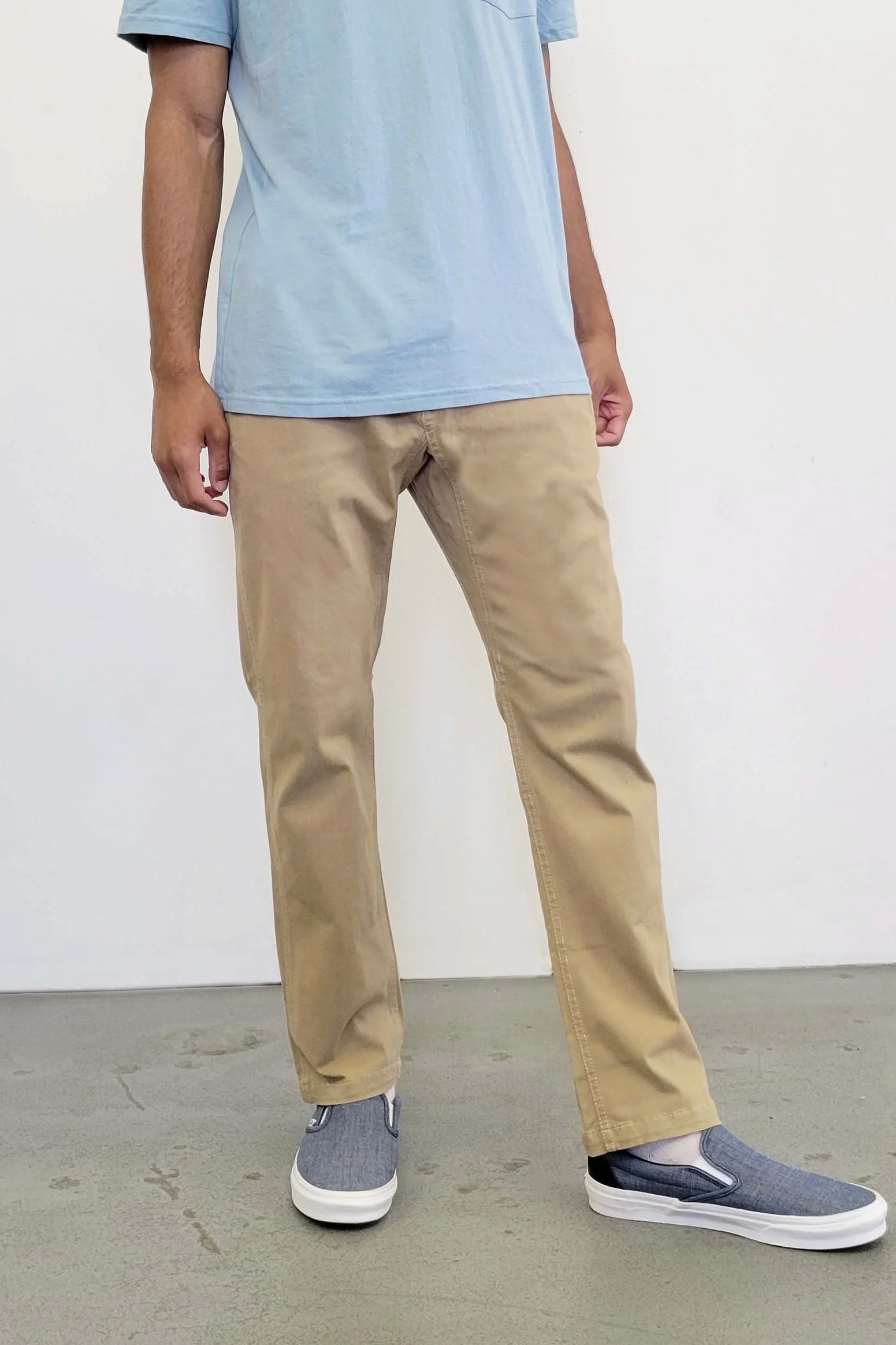 Khaki Relaxed Trek Pants front view (Copy)