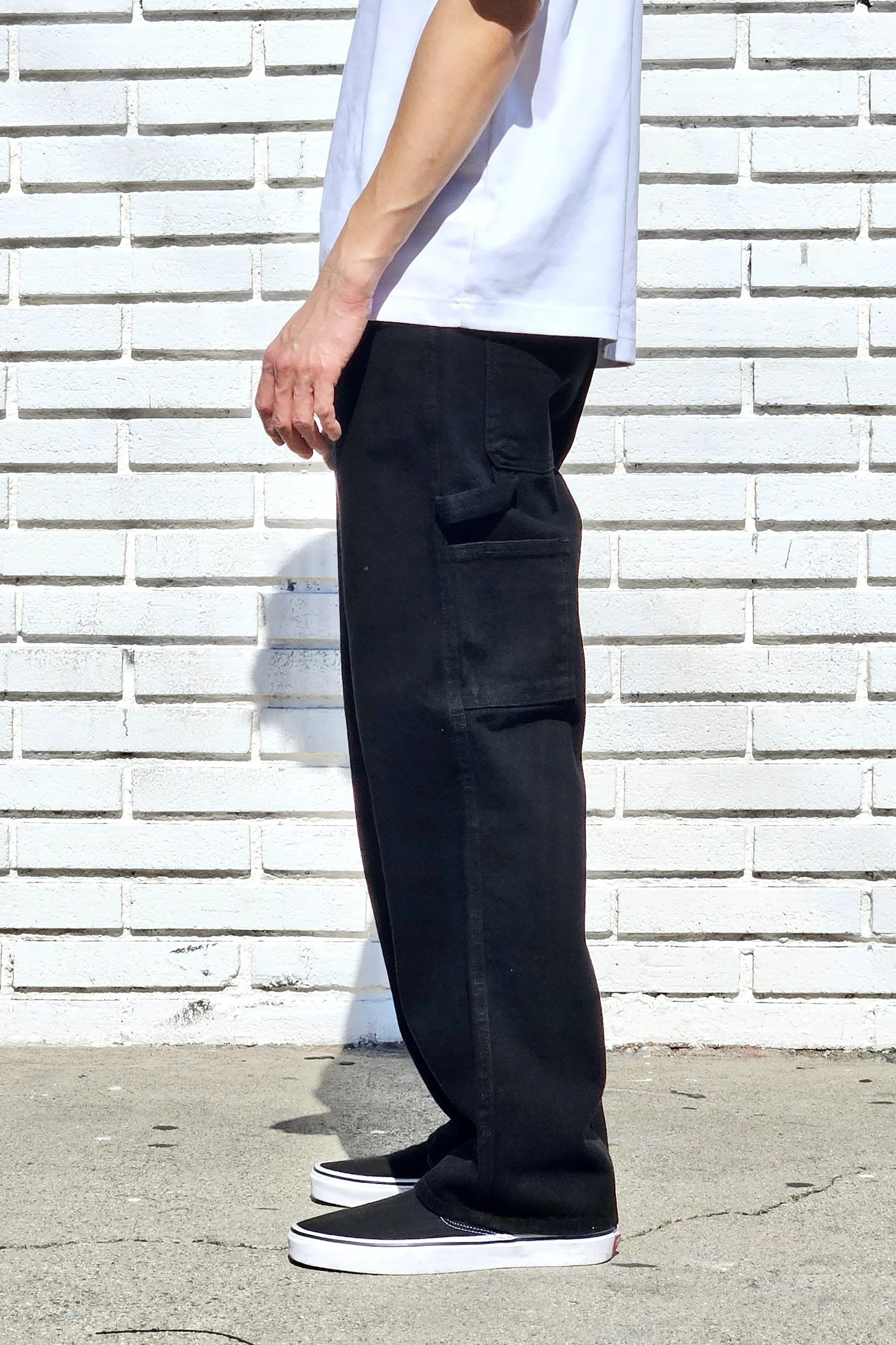 Black Baggy Carpenter Jeans — Neo Blue Jeans – Made-in-USA Baggy Denim