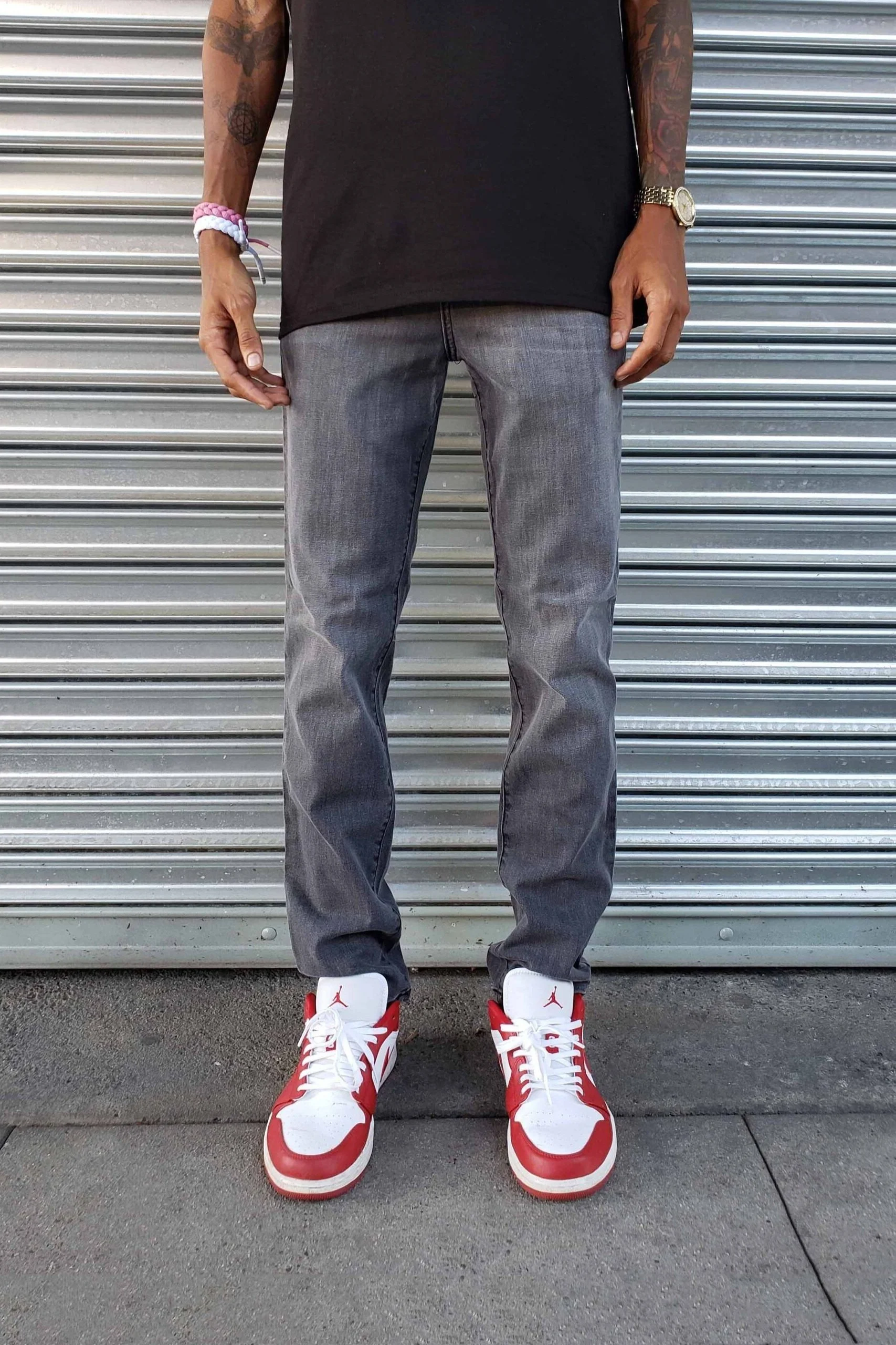 Fade Charcoal Skinny