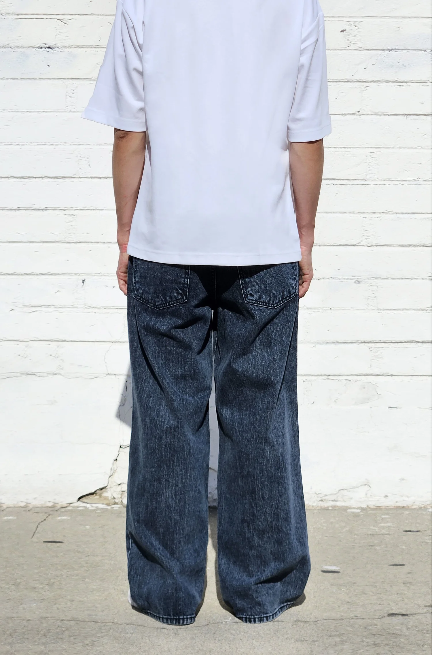 Acid Stone Dark Blue Super Baggy — Neo Blue Jeans – Made-in-USA 